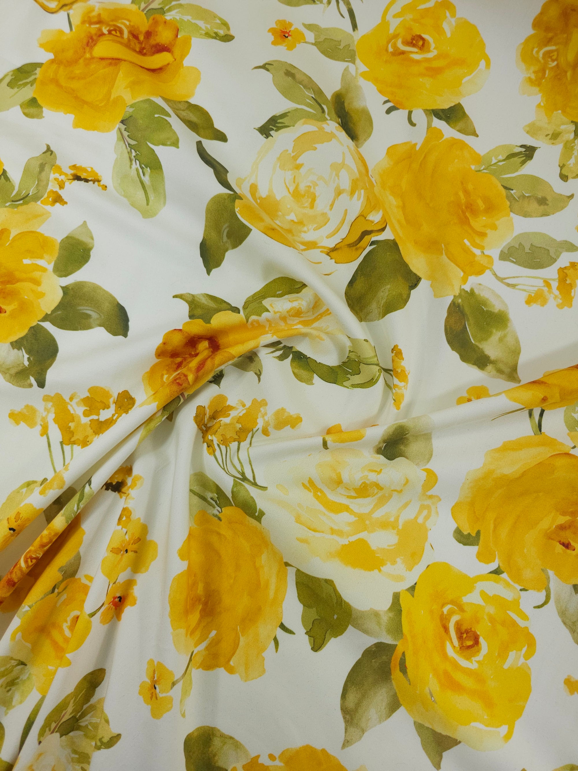 Marigold Floral Cotton Sateen