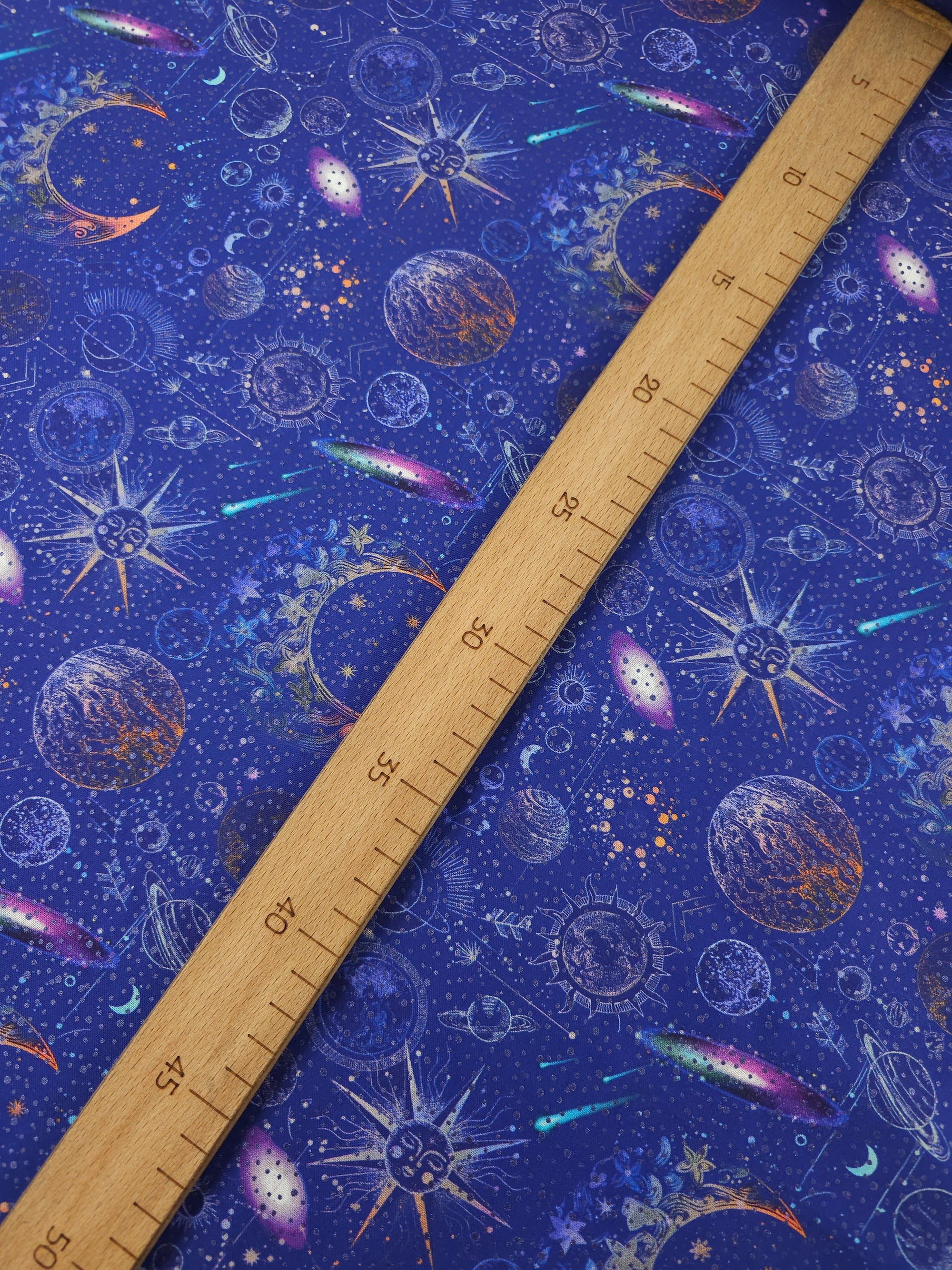 Indigo Blue Astronomical Skies 100% Cotton - Benartex