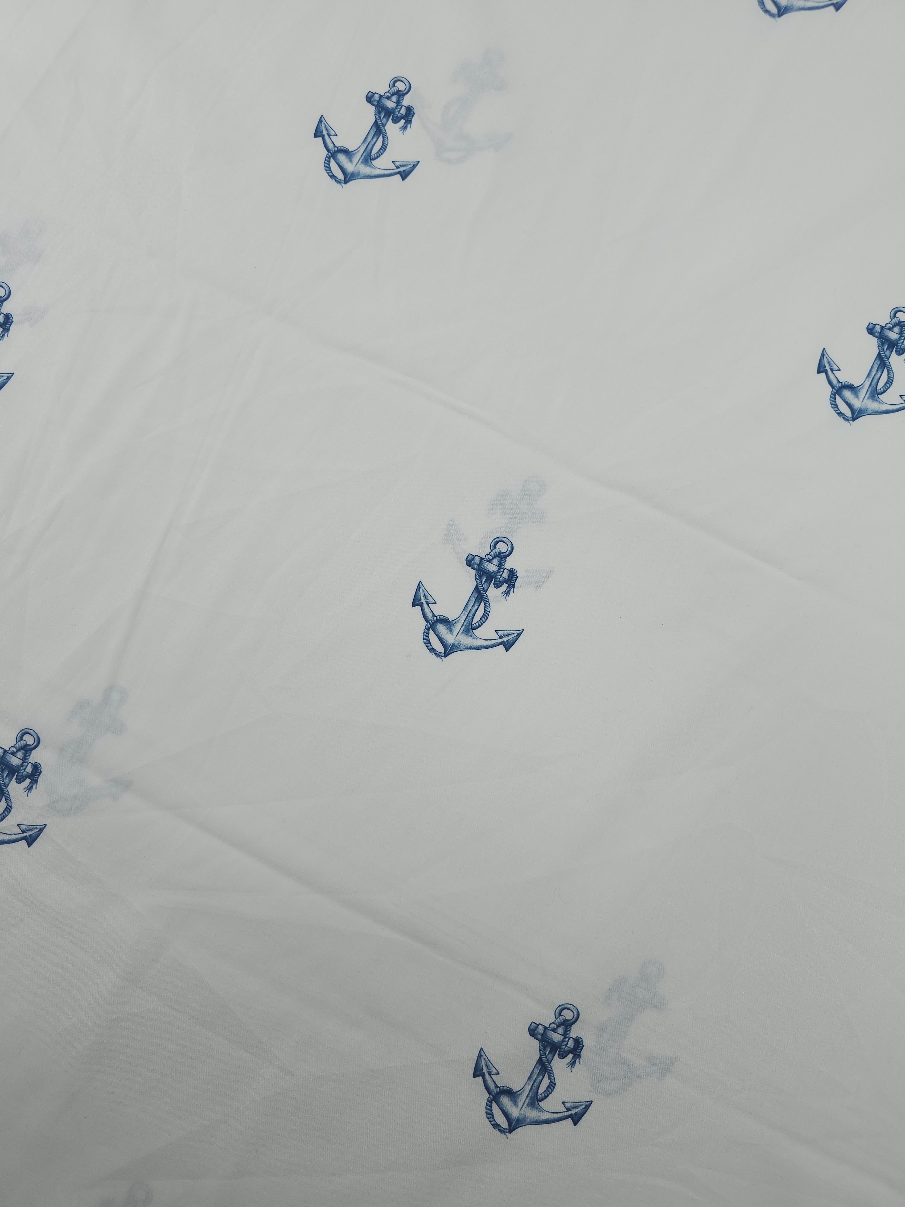 Sailors Anchor Lightweight Cotton 60"