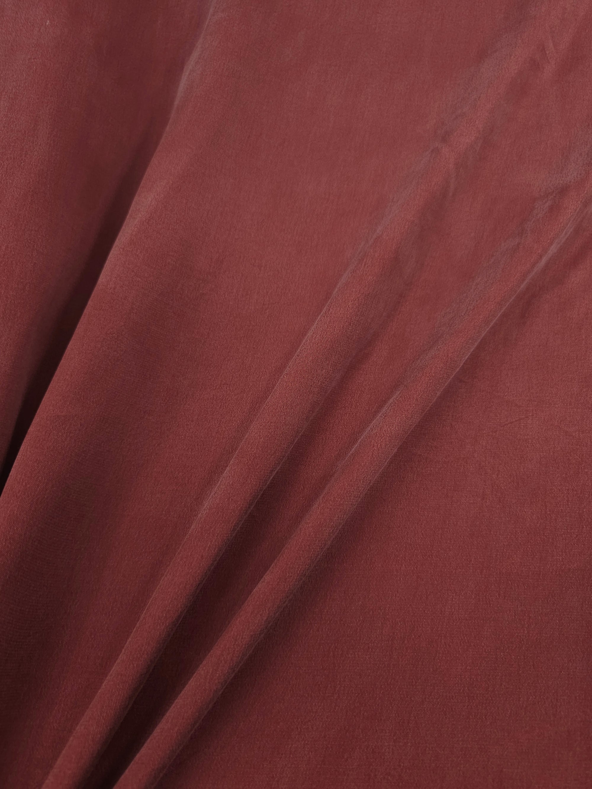 Garnet Red Sandwashed Cupro