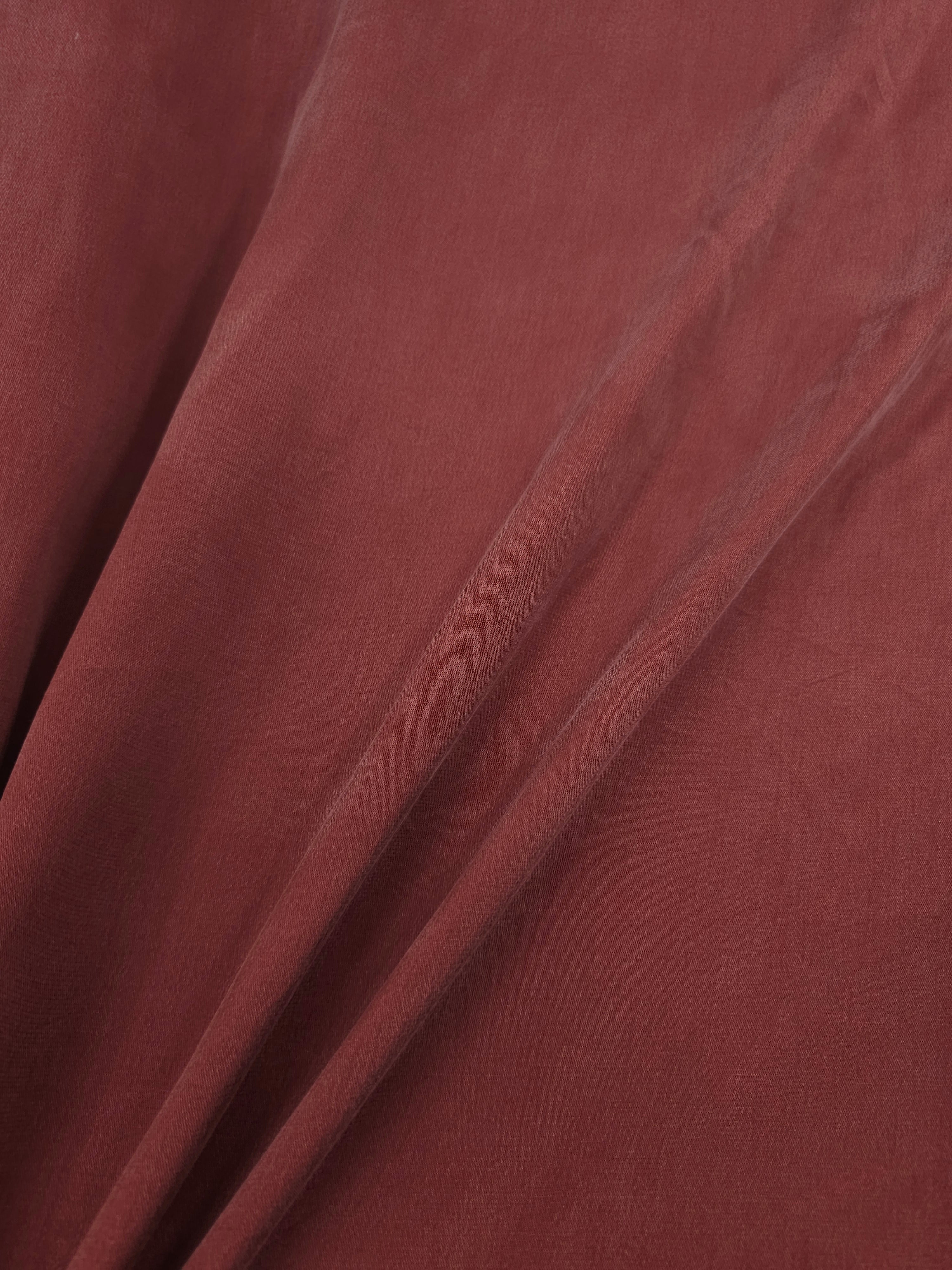 Garnet Red Sandwashed Cupro