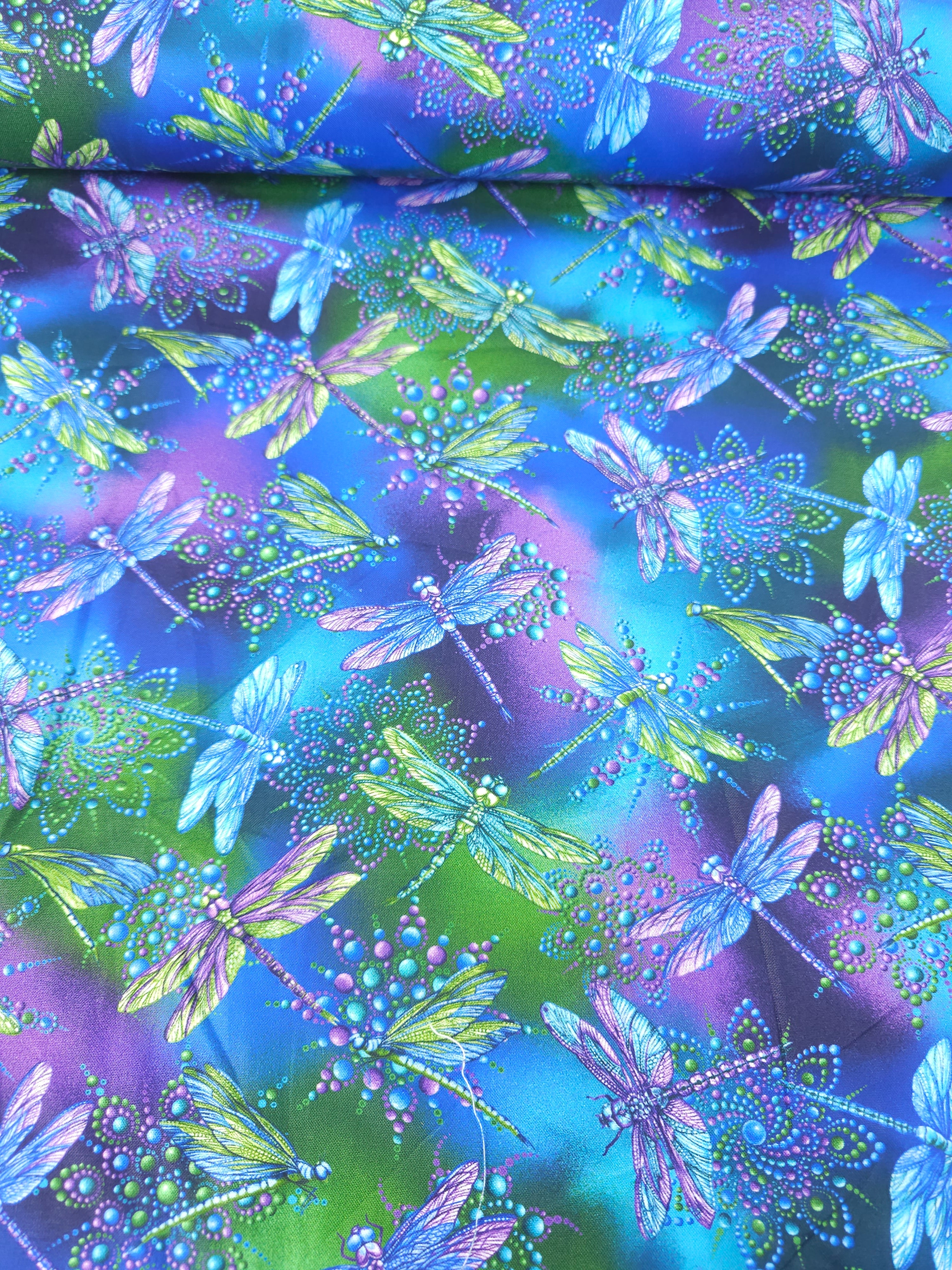 Dragonfly River 100% Cotton - Benartex