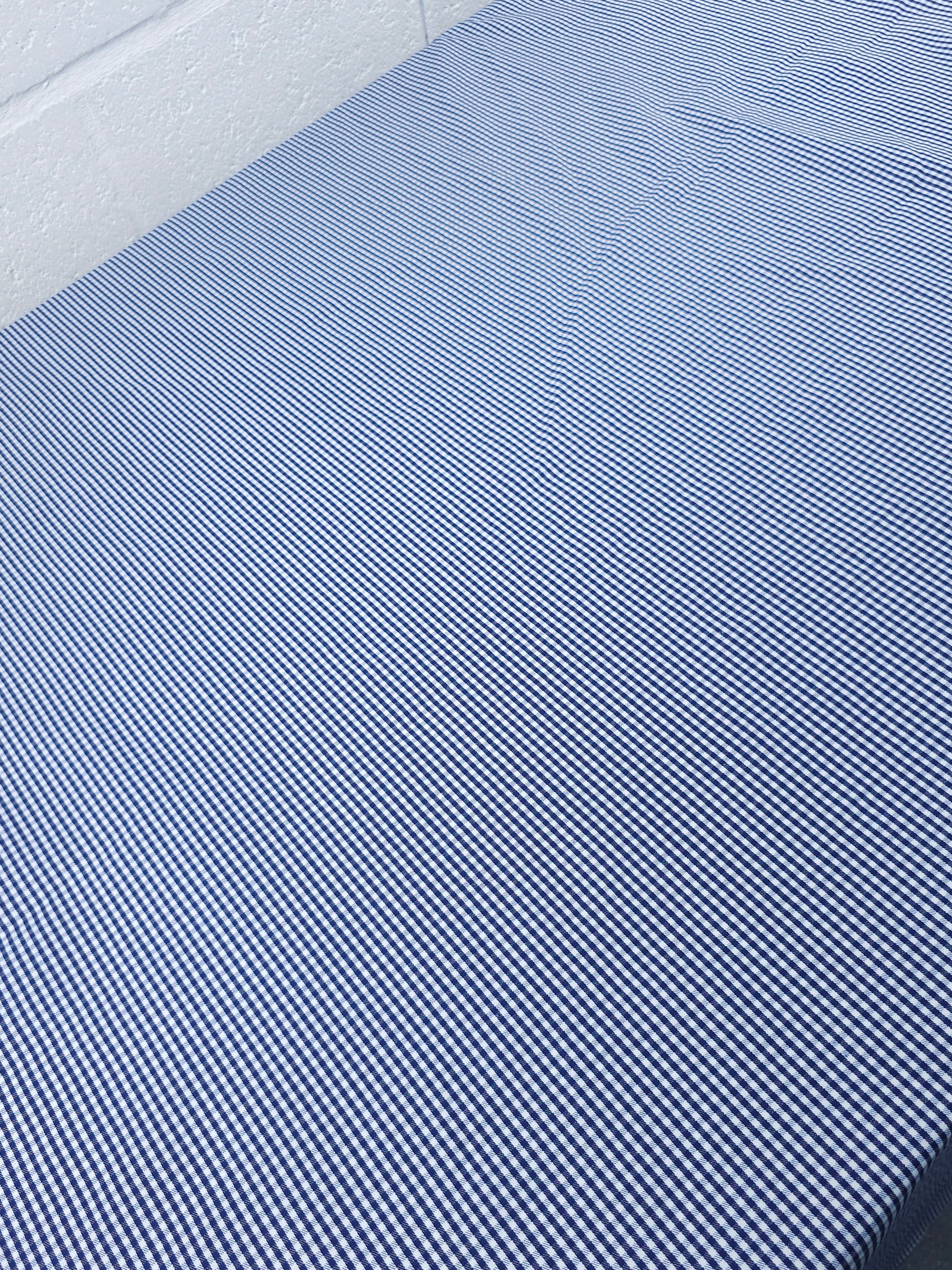 Blue/White Ultra Mini Gingham Lightweight Denim