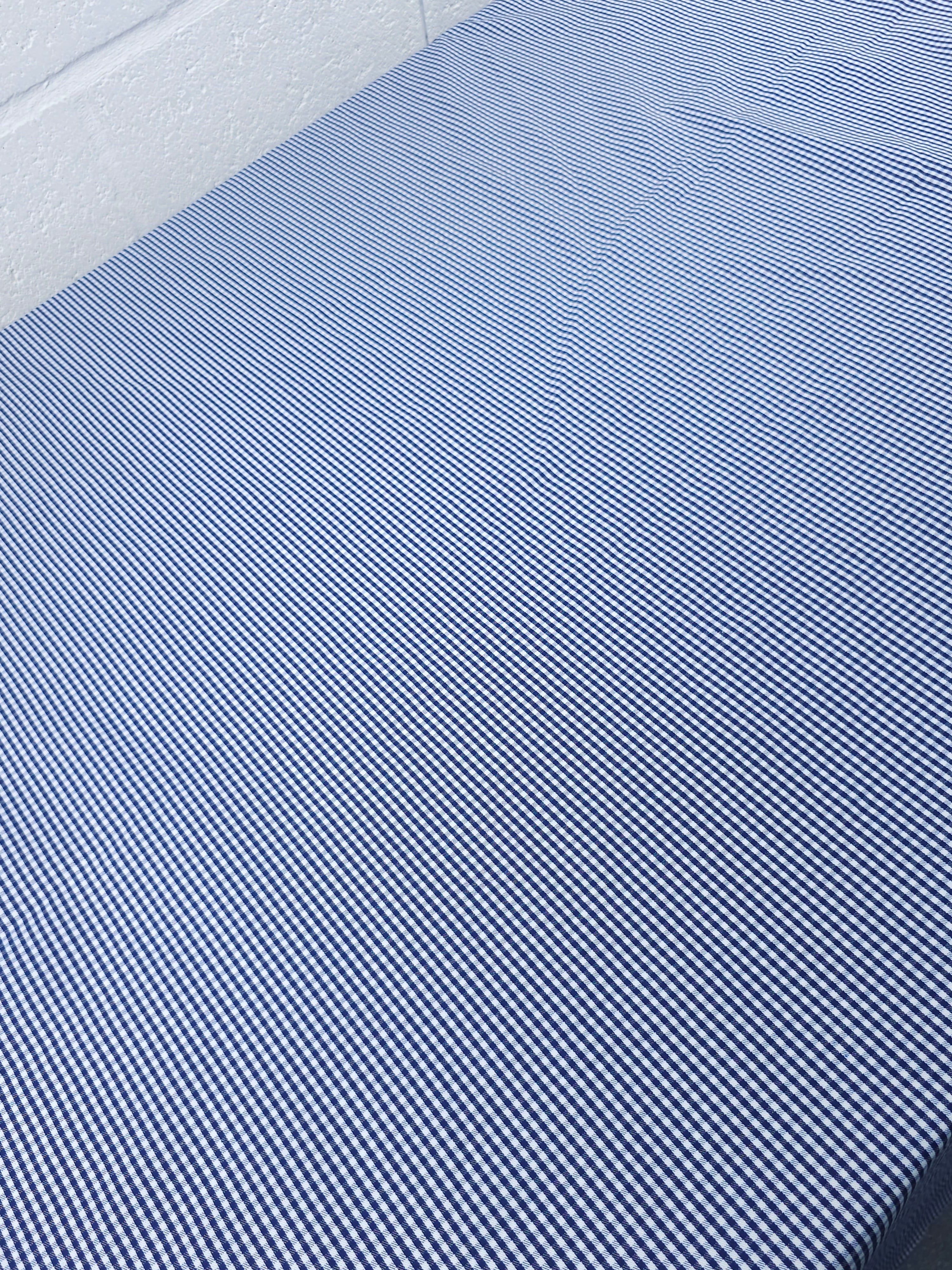 Blue/White Ultra Mini Gingham Lightweight Denim