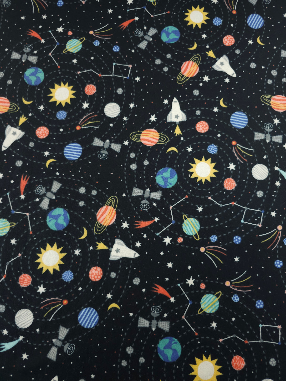 Solar System Lightweight Flannel Cotton - Robert Kaufman