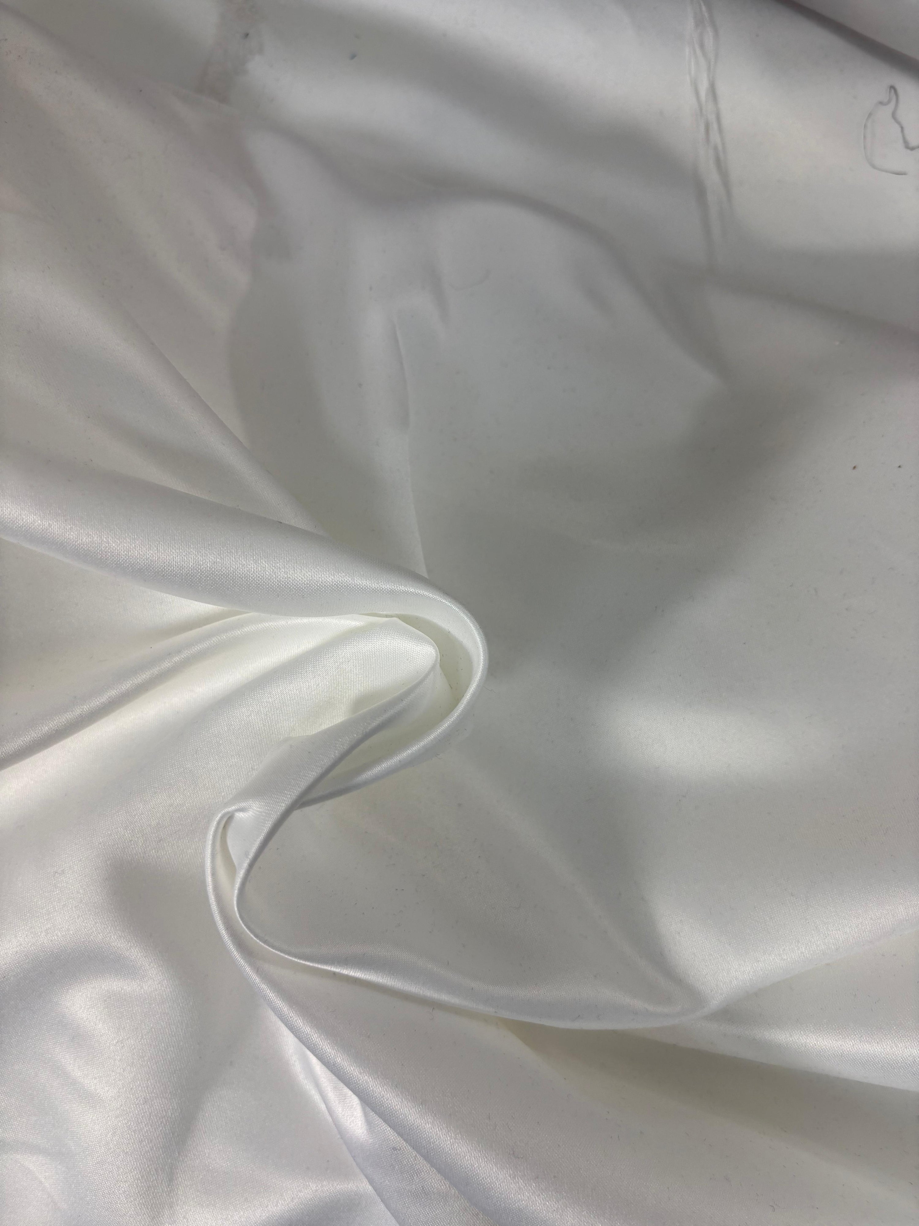 White Duchess Sateen - 4m Piece