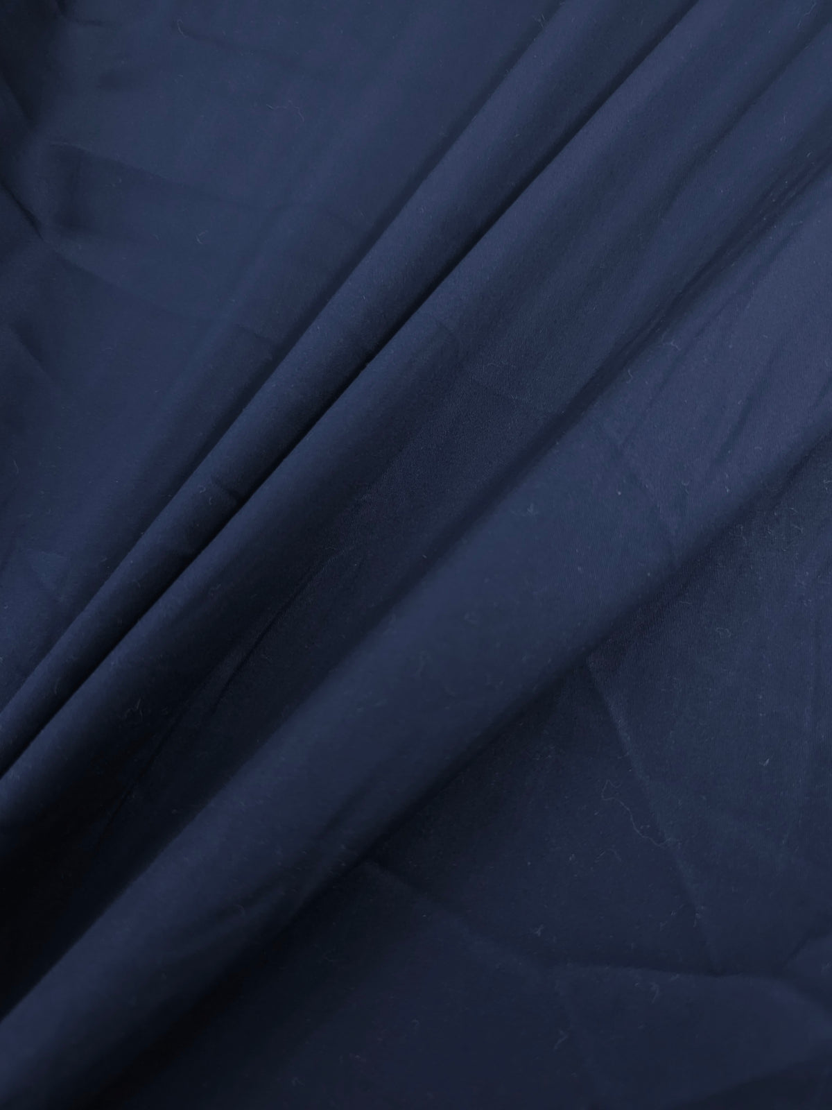 Midnight Navy Cotton Satin 60"
