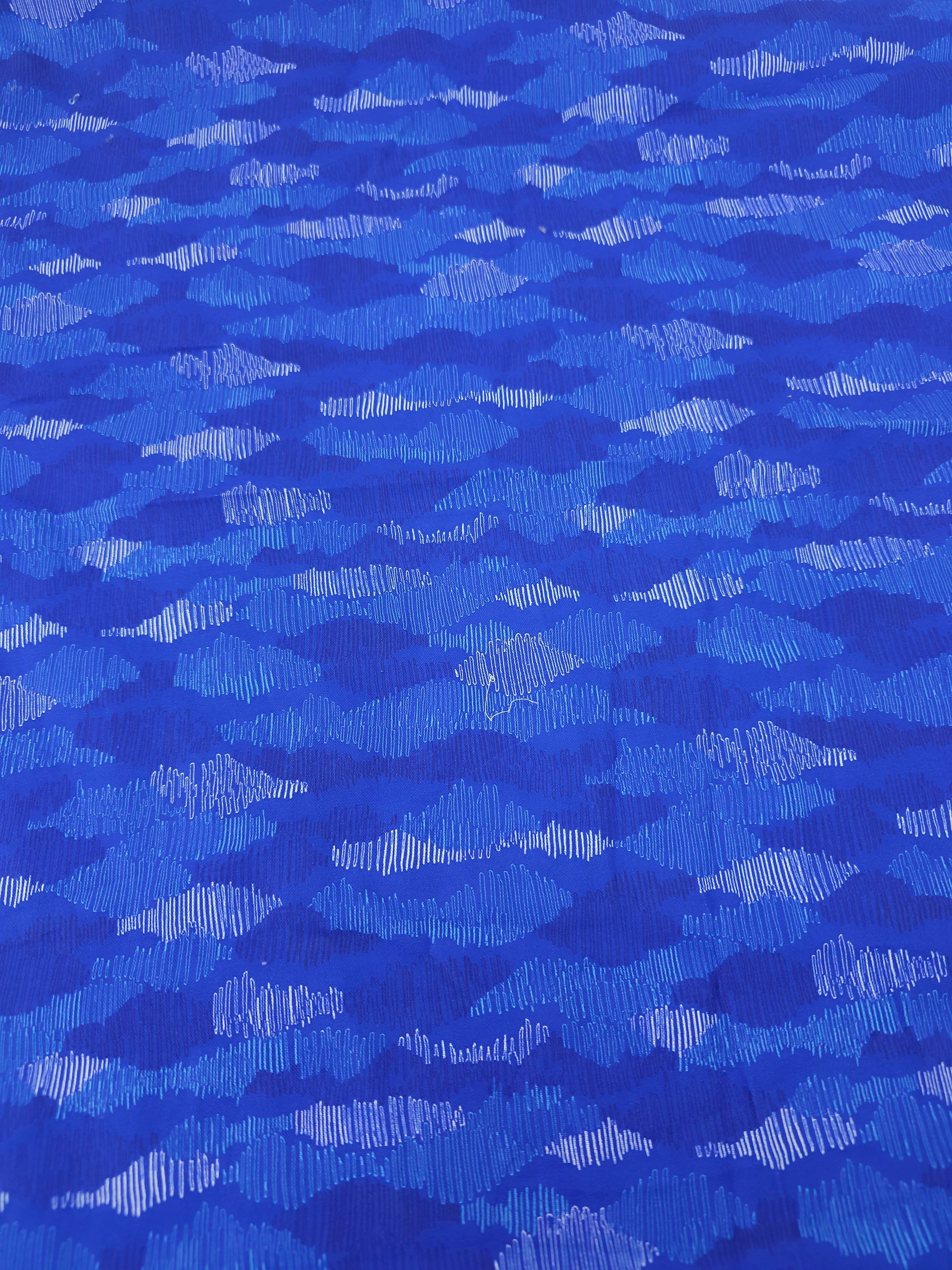 Blue tonal Cotton- 1m piece