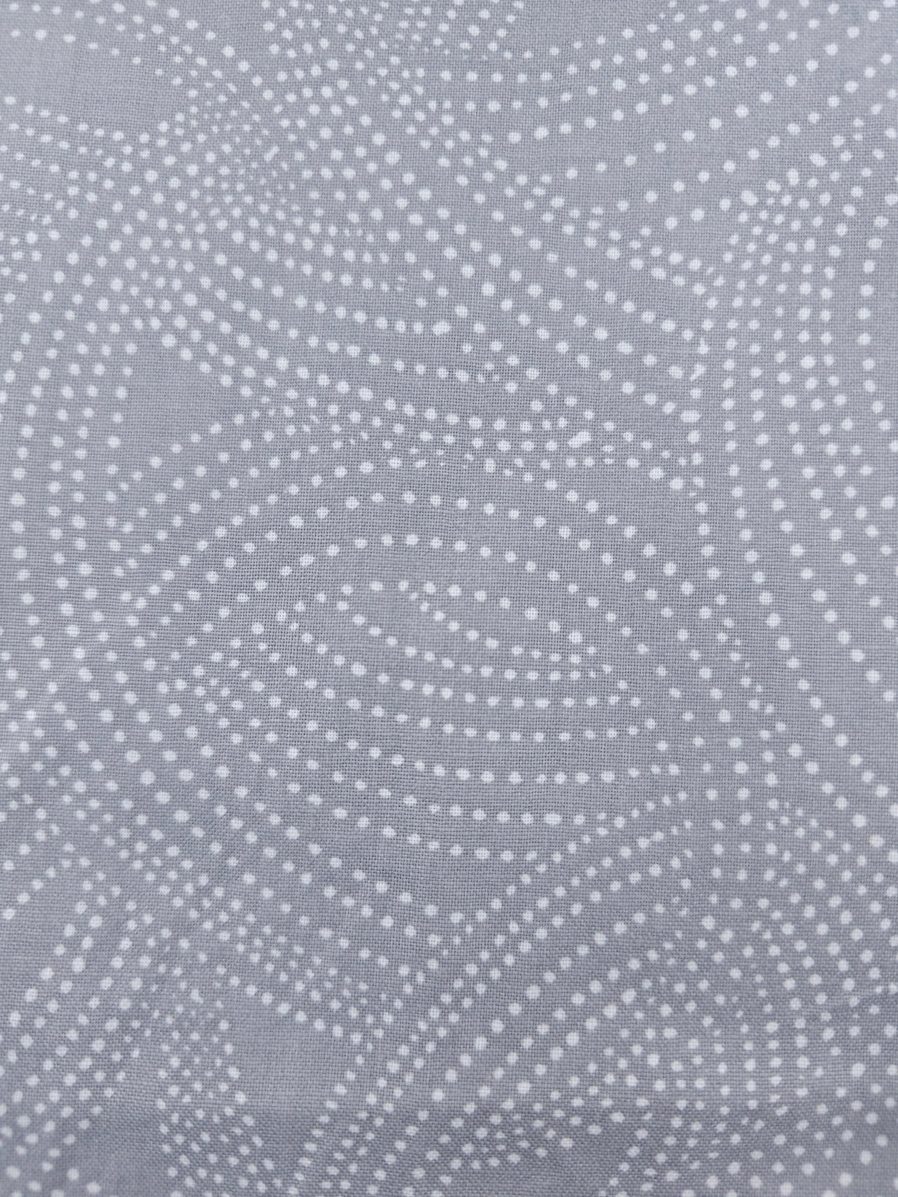 Grey dotted rings Cotton- 2m piece