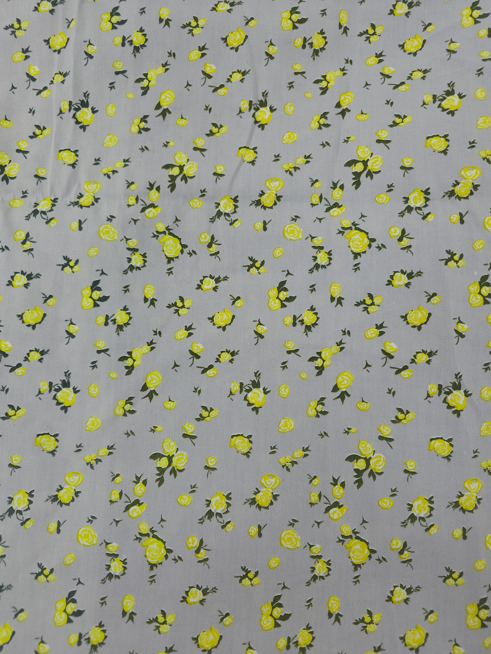 Lavender grey flower Viscose- 2.2m piece