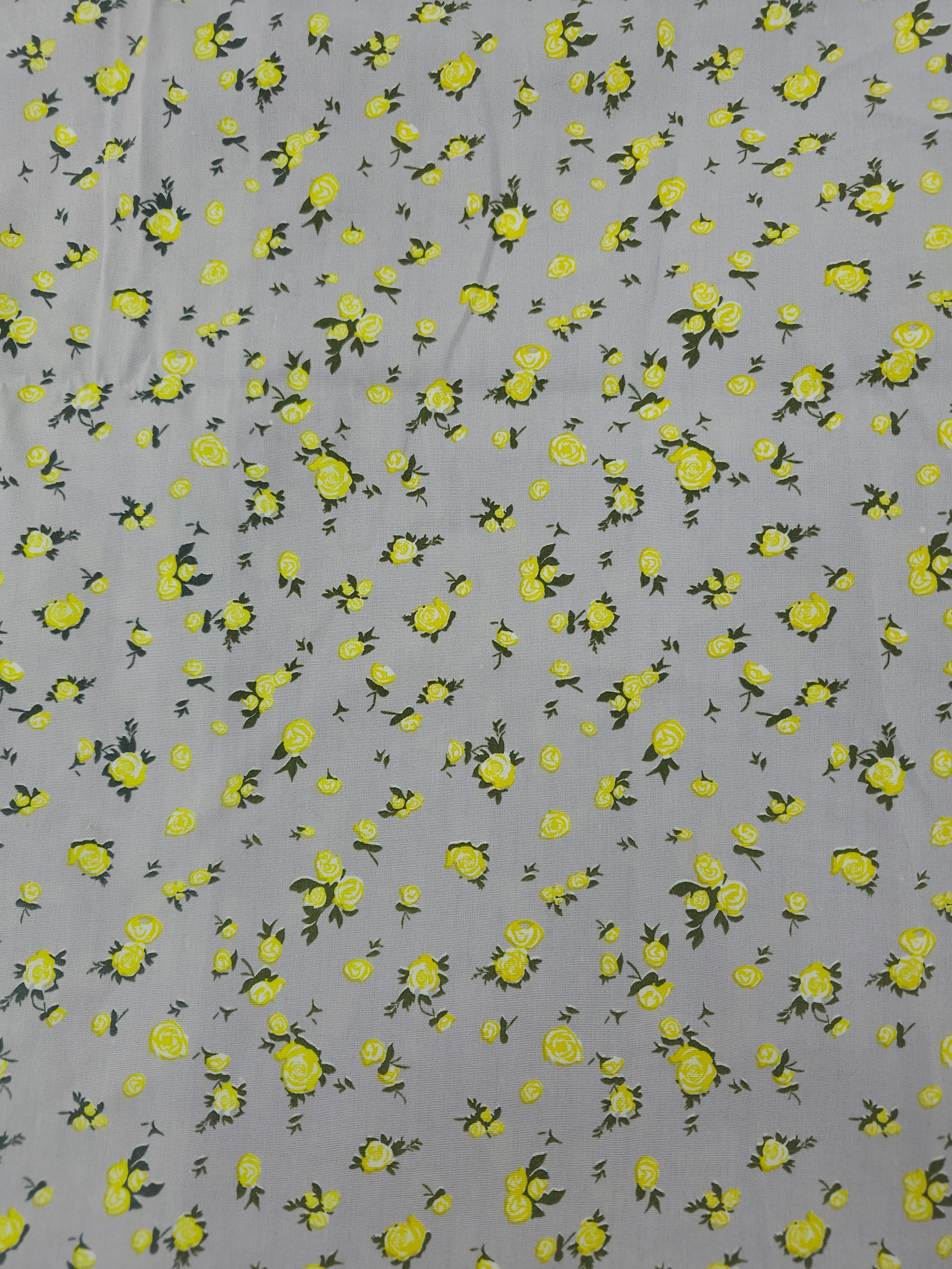 Lavender grey flower Viscose- 2.2m piece