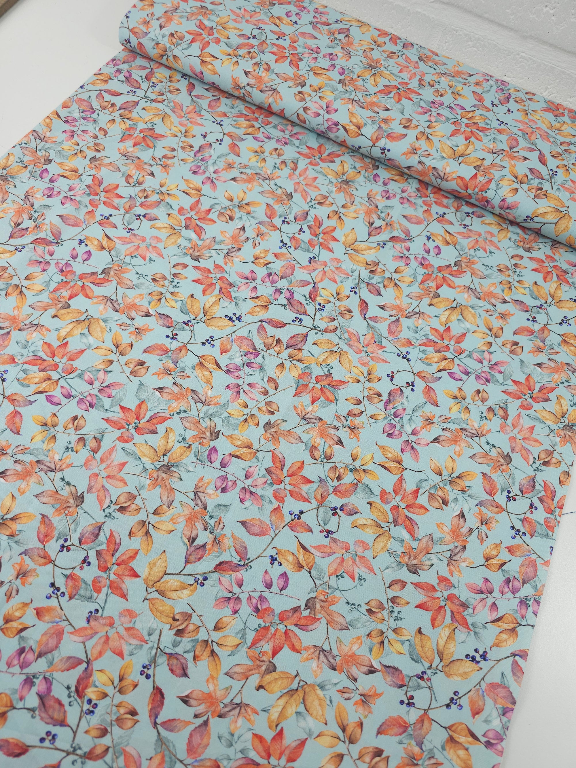 Bountiful Crisp Leaves 100% Cotton