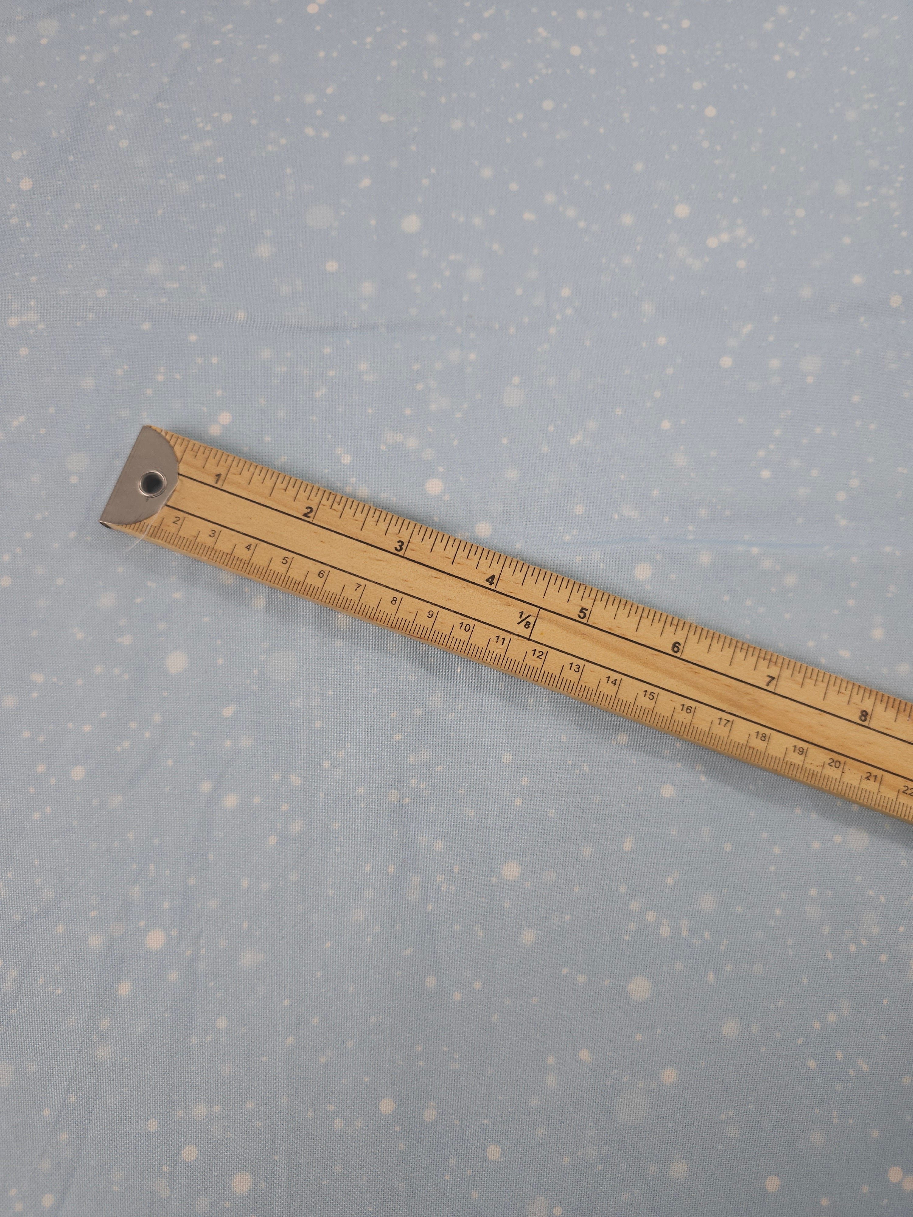 Pale Blue Speckle Spot 100% Cotton