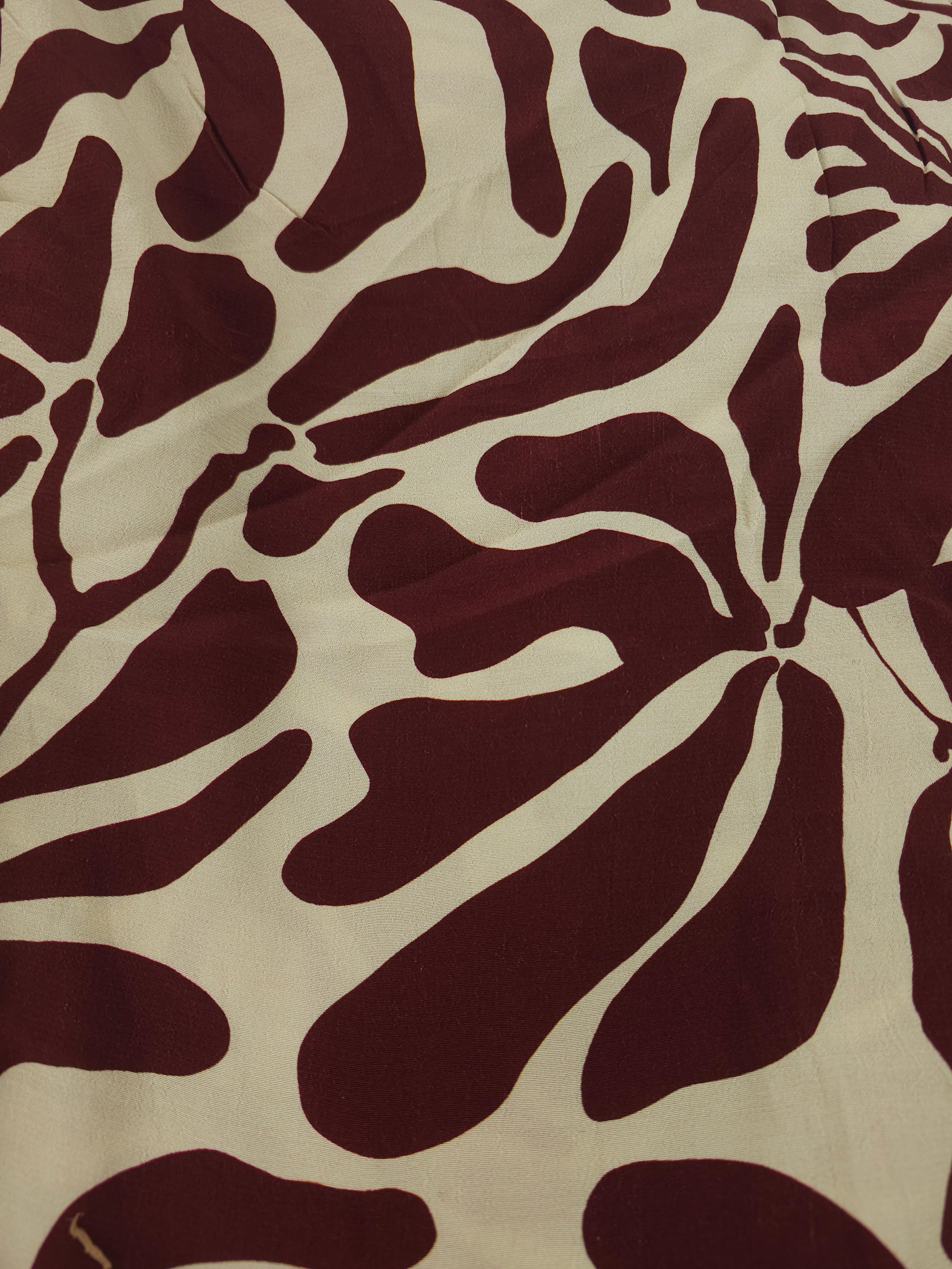Reddish brown mattisse Viscose crepe- 3.5m piece
