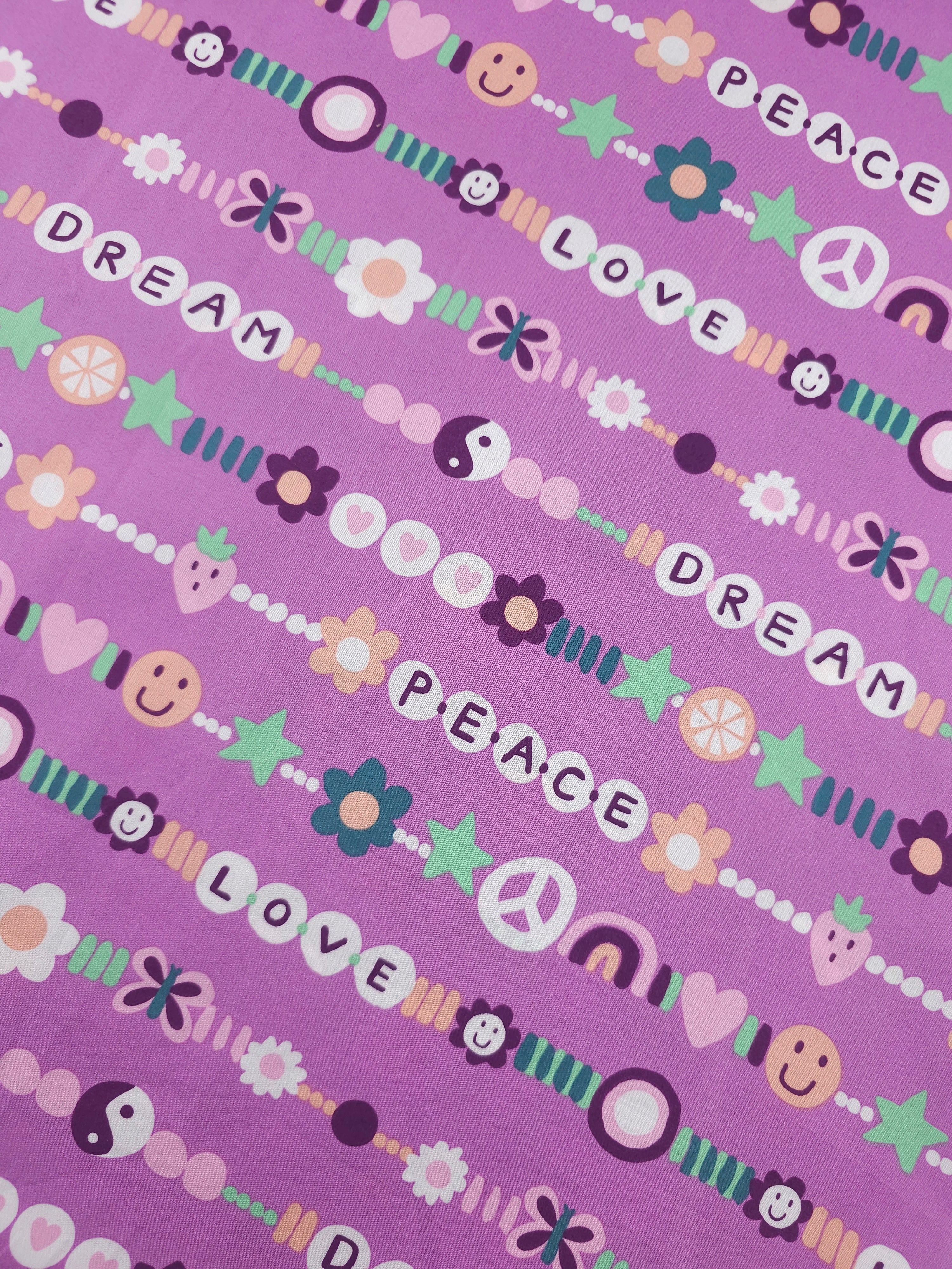 Purple Friendship Chain 100% Cotton 60"