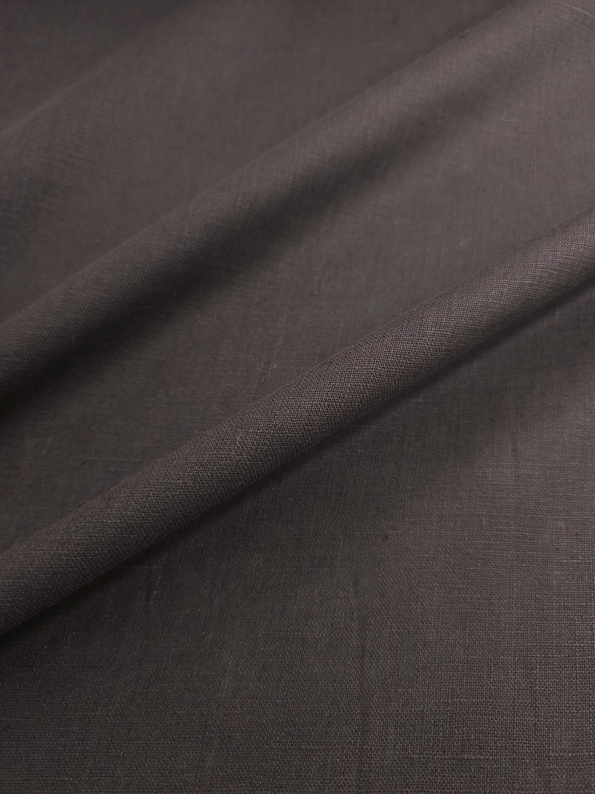 Dark Brown 100% Linen