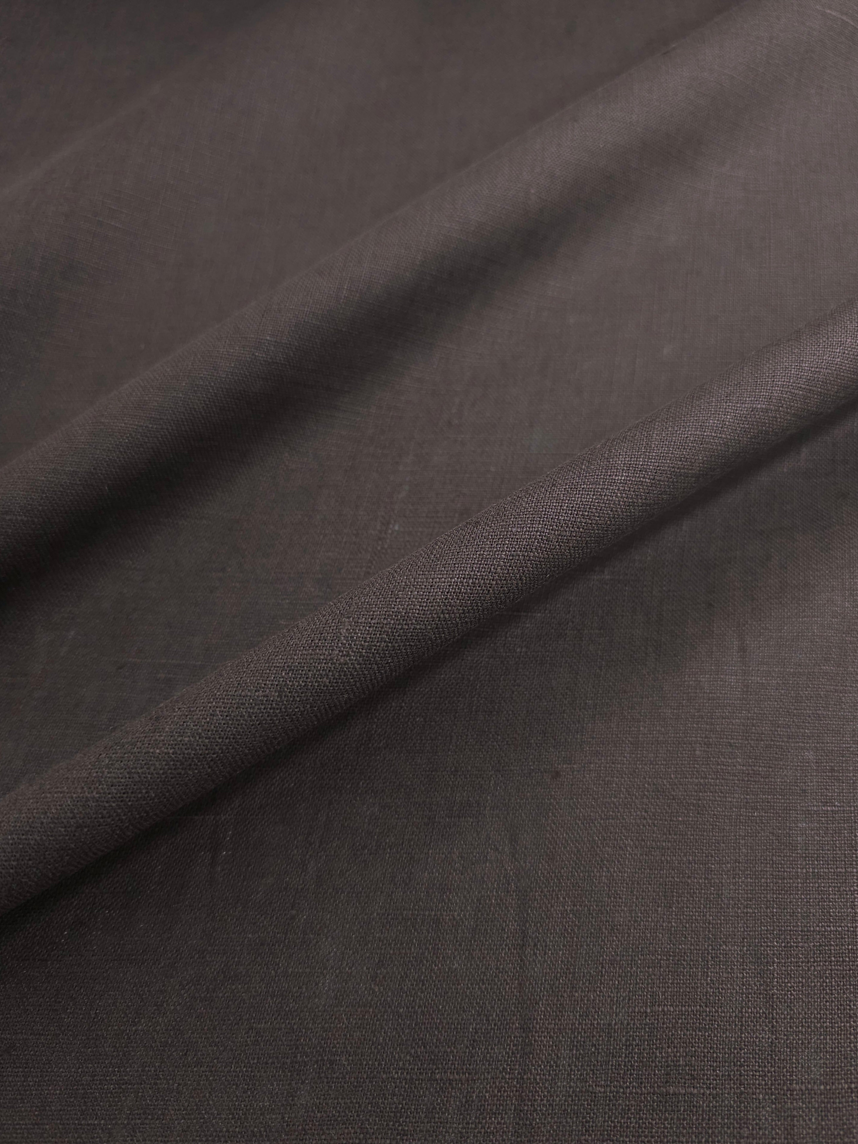 Dark Brown 100% Linen