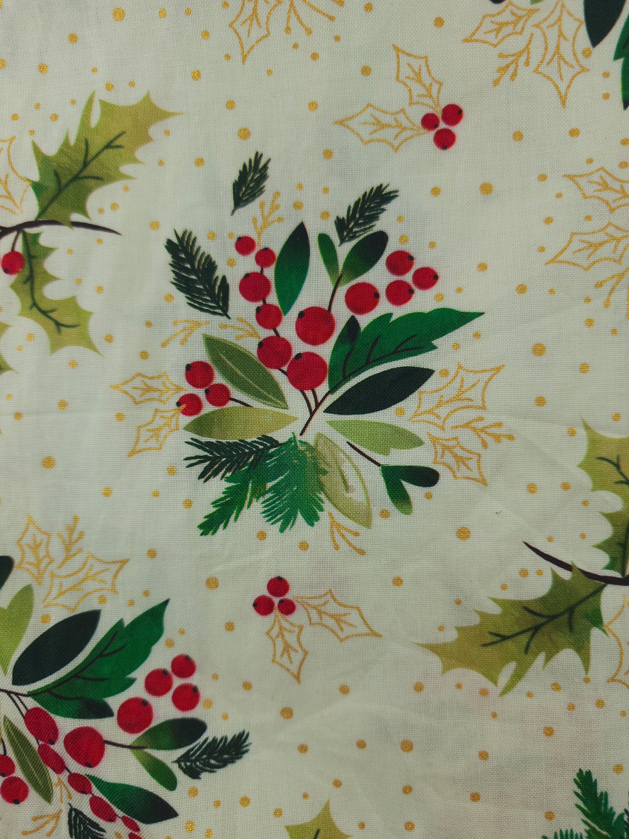 Holly cluster Cotton-2m piece