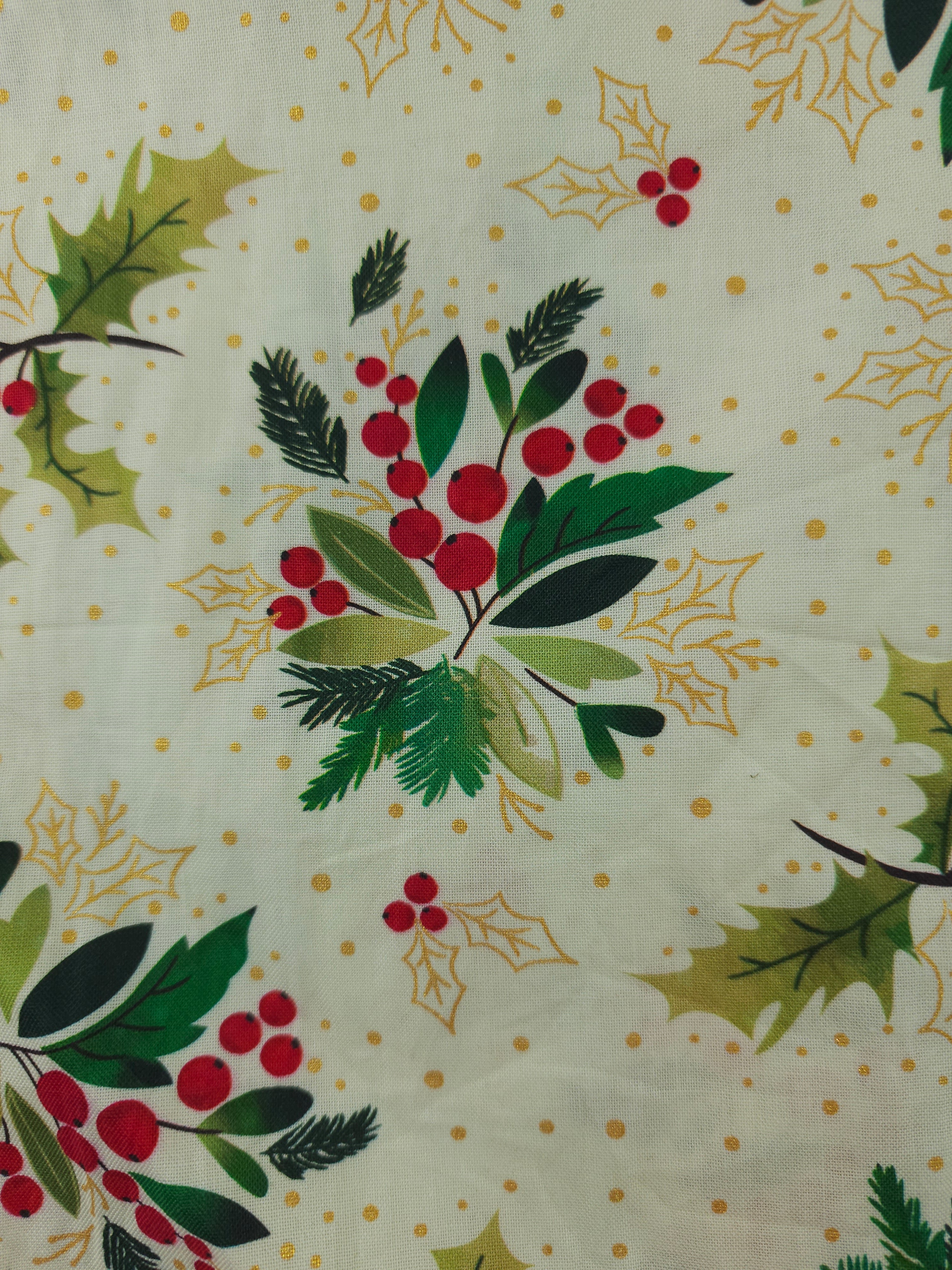 Holly cluster Cotton-2m piece