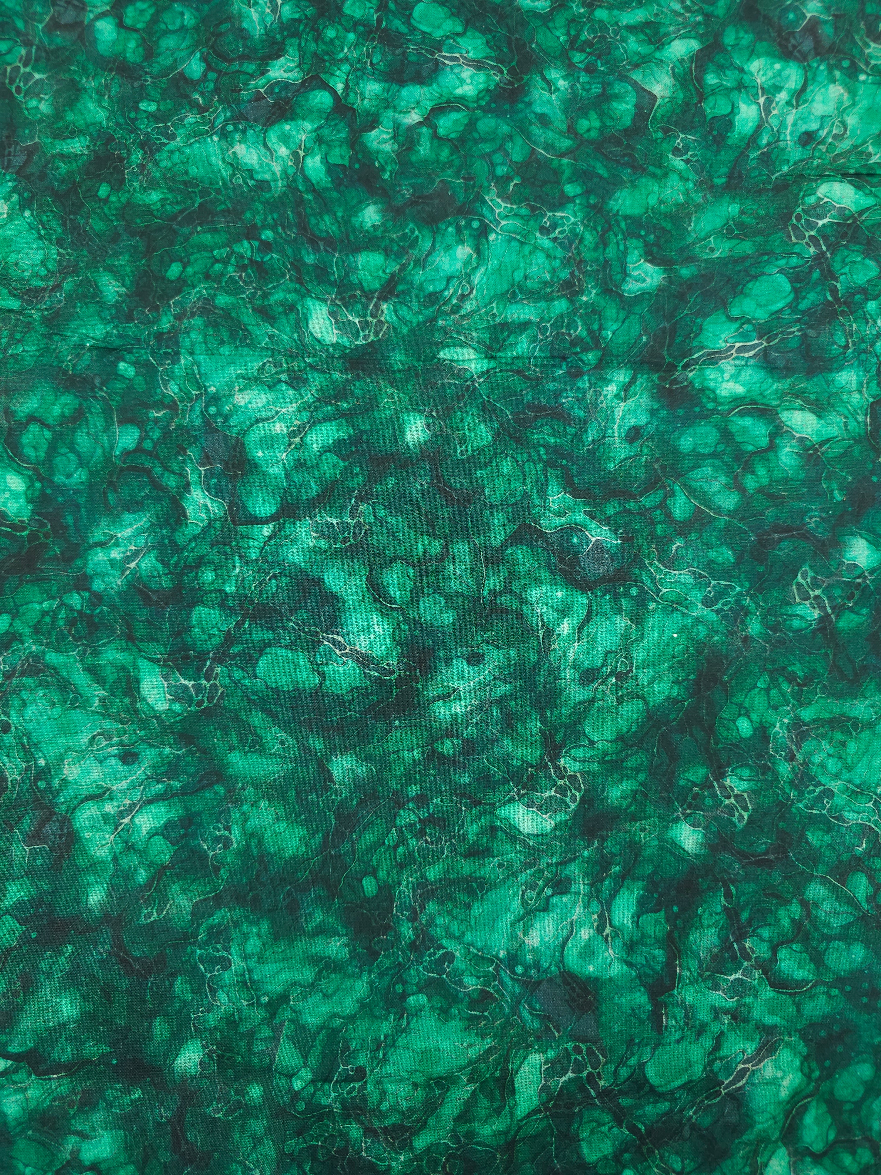 Green Crystal Waters 100% Cotton 106" *EXTRA WIDE*