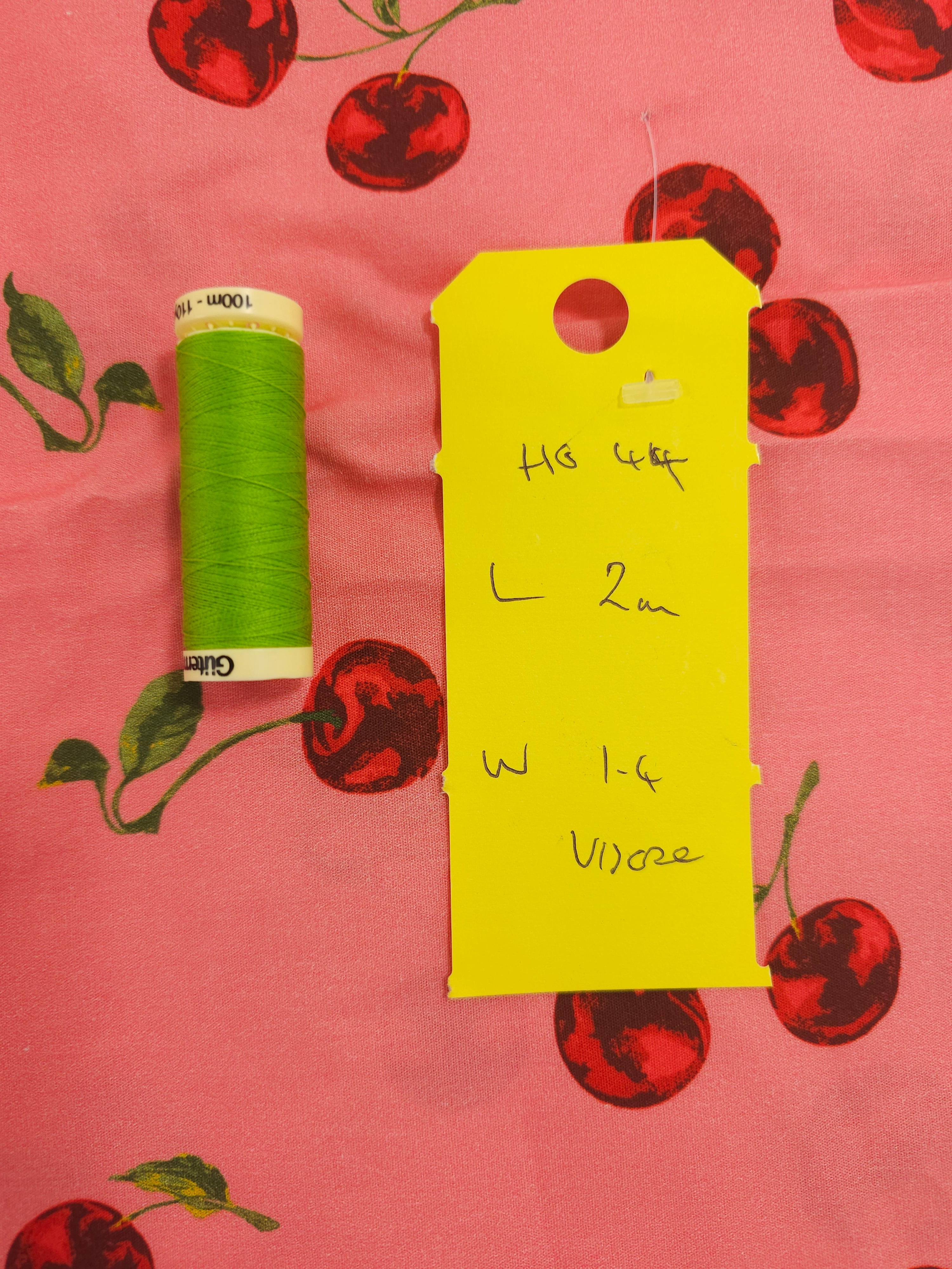 Pink cherry Viscose- 2m piece