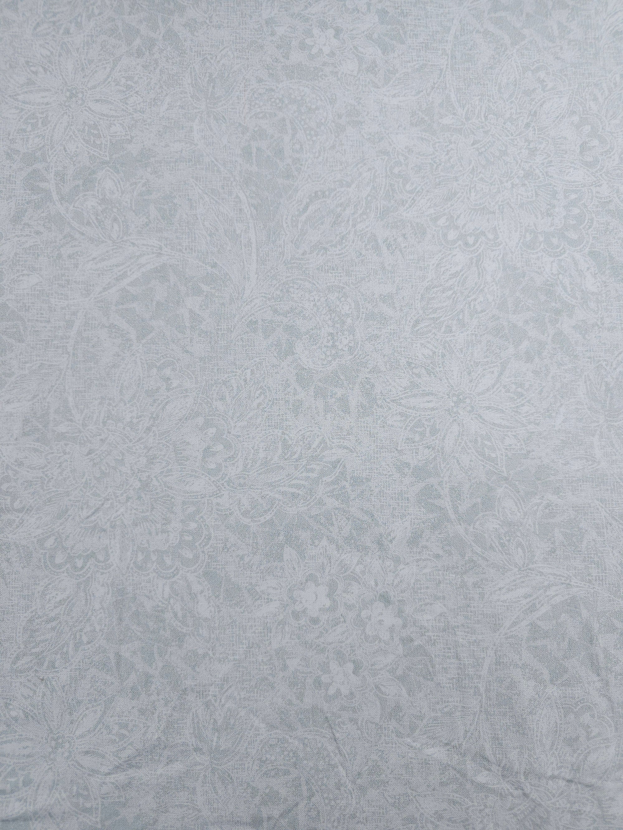 Grey Vintage Etheral Floral 100% Cotton 100% Cotton 118" *EXTRA WIDE*