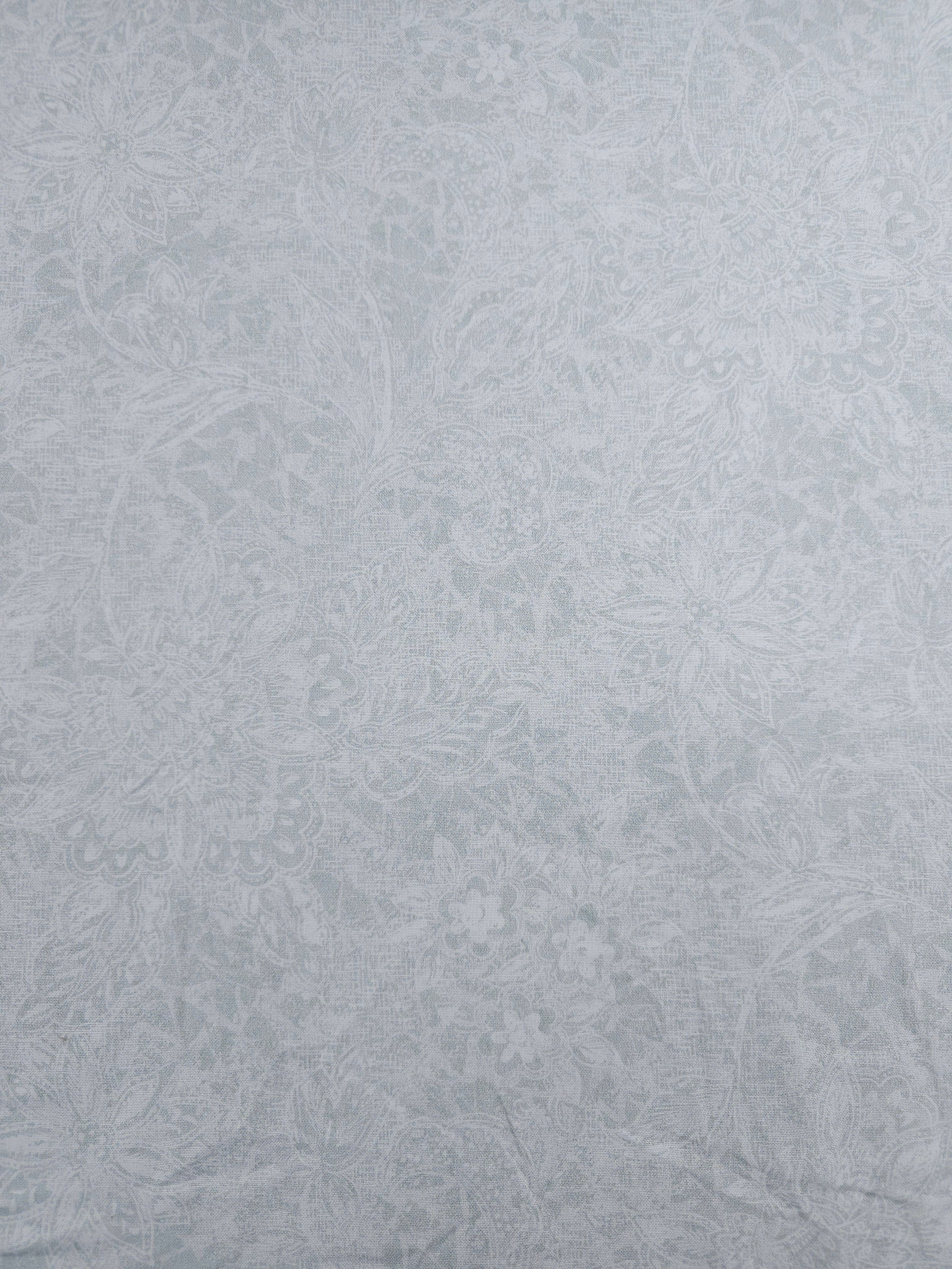 Grey Vintage Etheral Floral 100% Cotton 100% Cotton 118" *EXTRA WIDE*