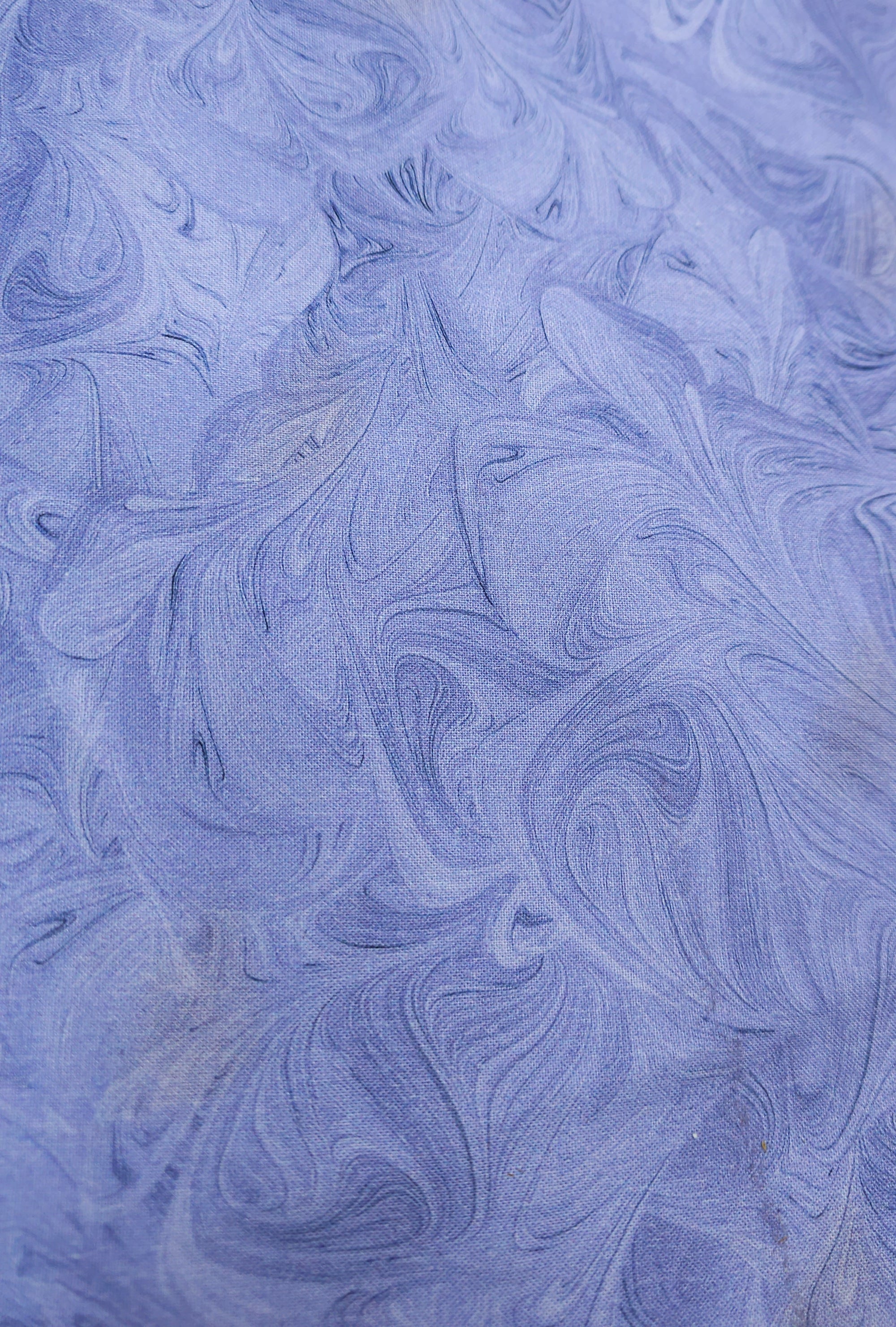 Lavender Marble Swirls Cotton (Defect) - 4.2m Piece