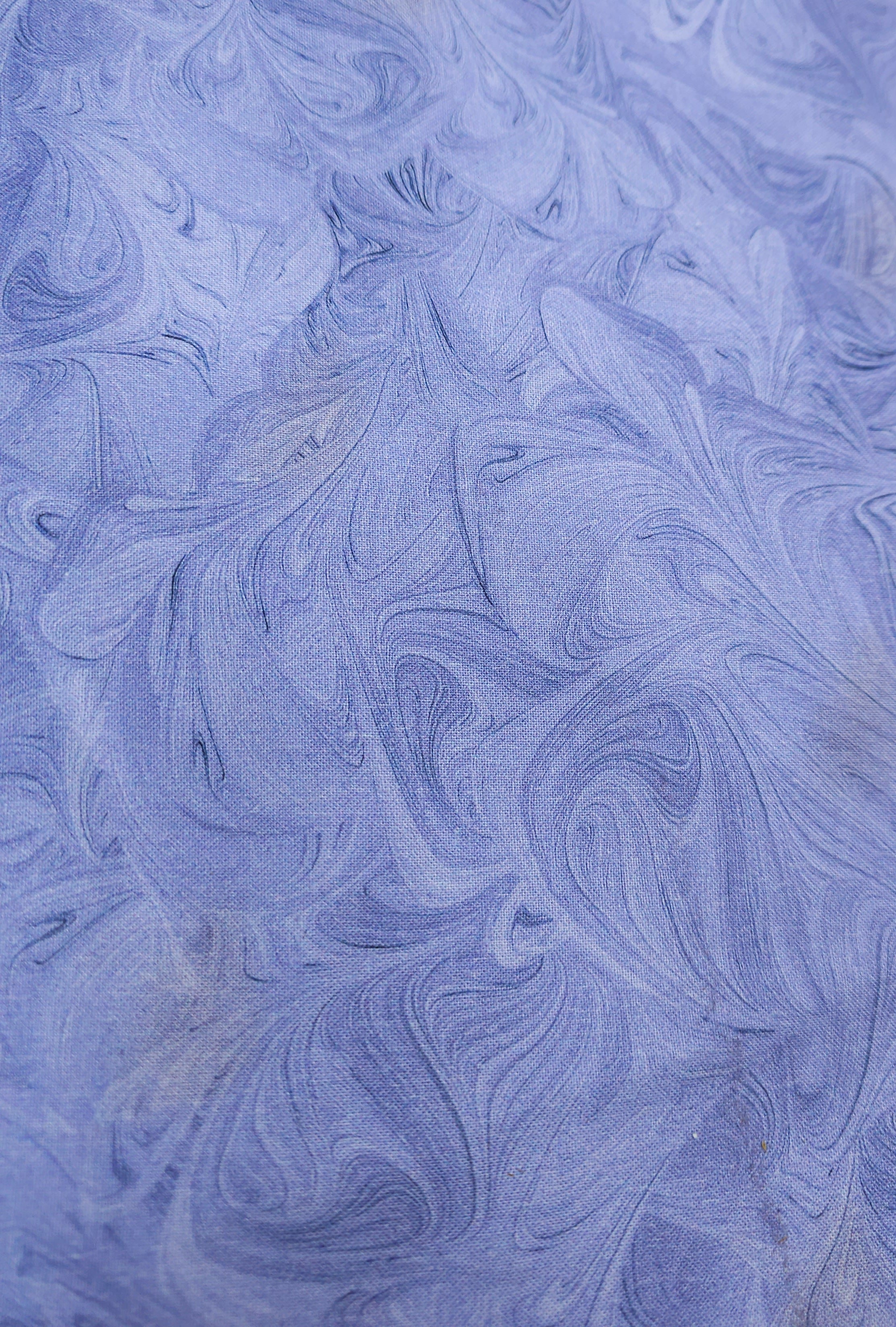 Lavender Marble Swirls Cotton (Defect) - 4.2m Piece