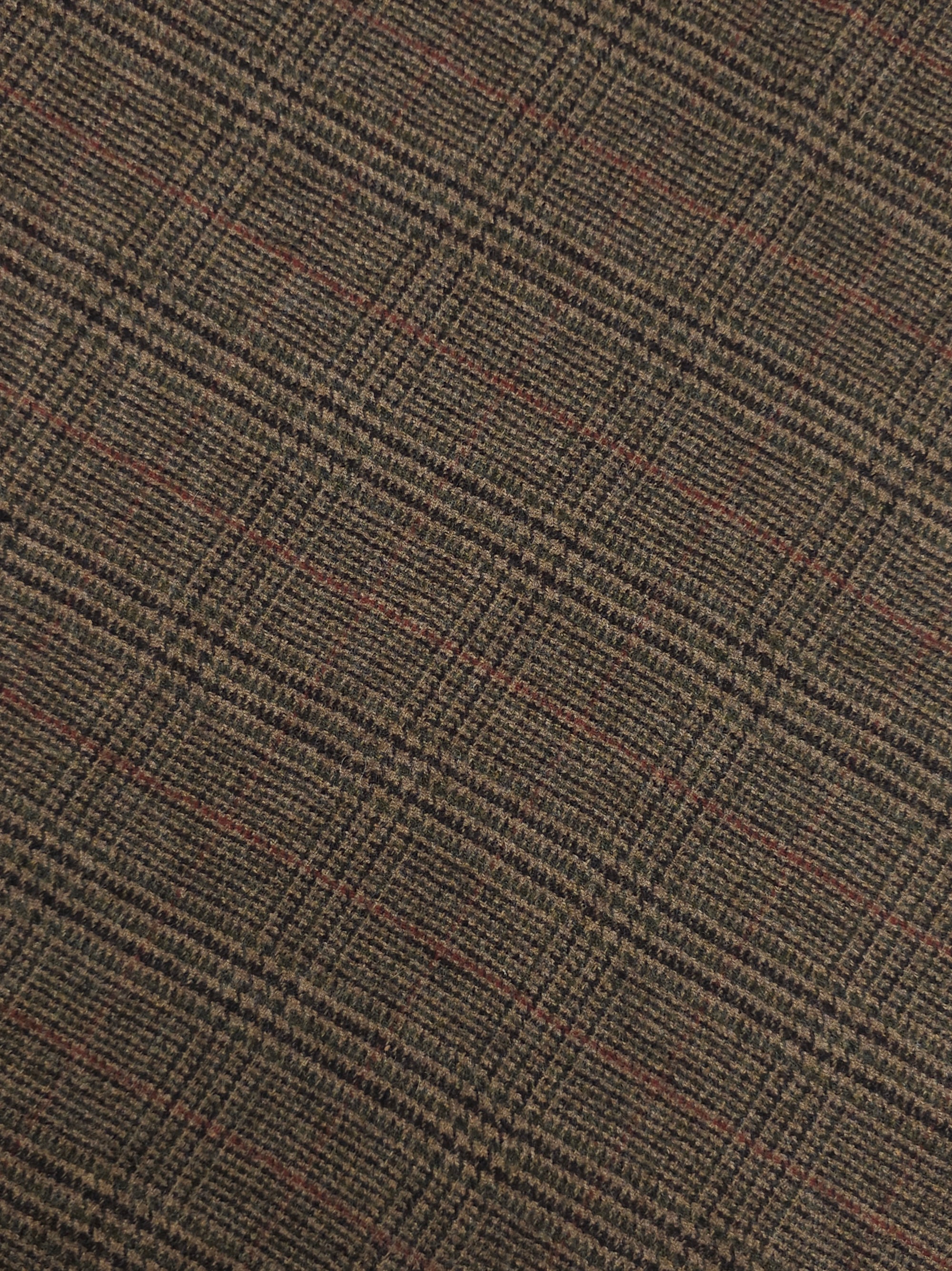 Woody Brown Tartan Soft 100% Wool *ABRAHAM MOON*