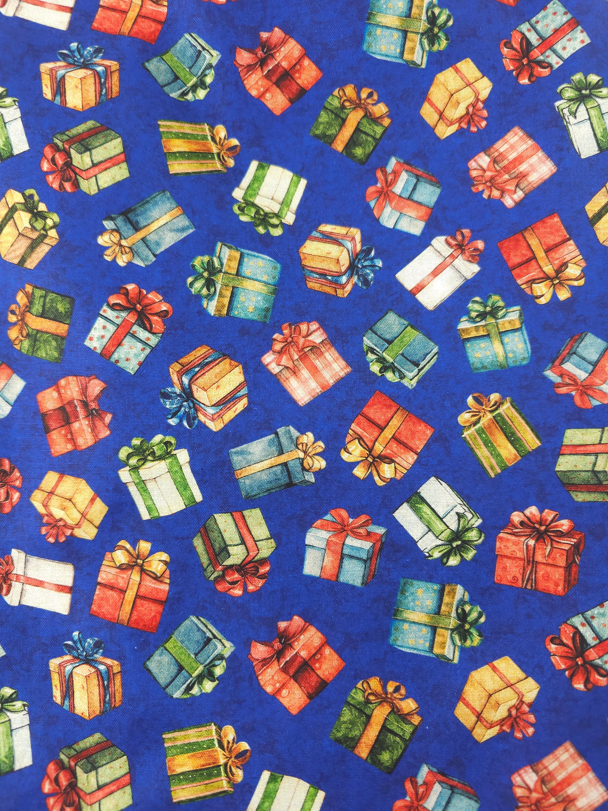 Blue presents Cotton- 2.8m piece