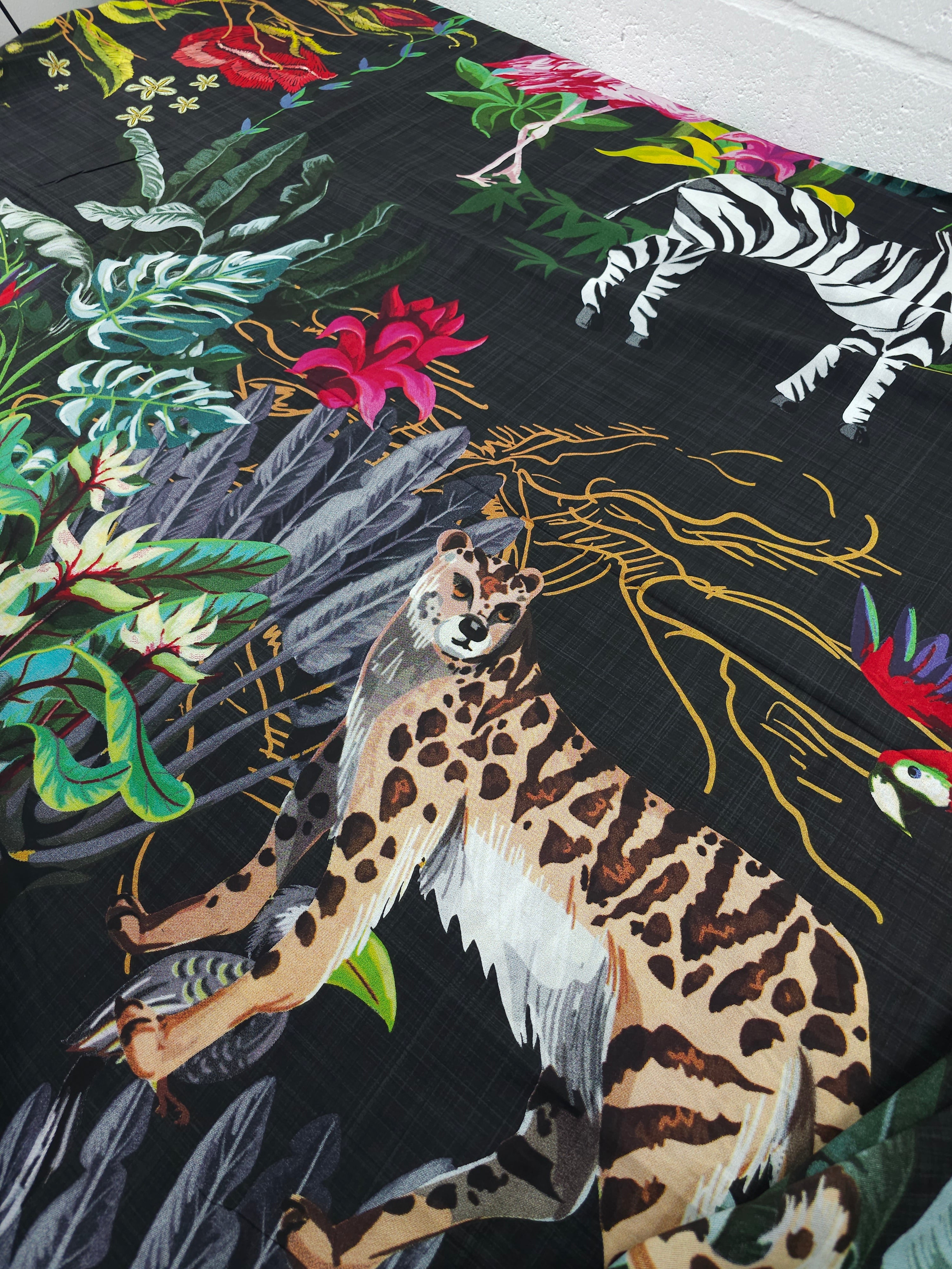 Tropical Rainforest 100% Cotton 96" - 2.5m Panel *EXTRA WIDE*