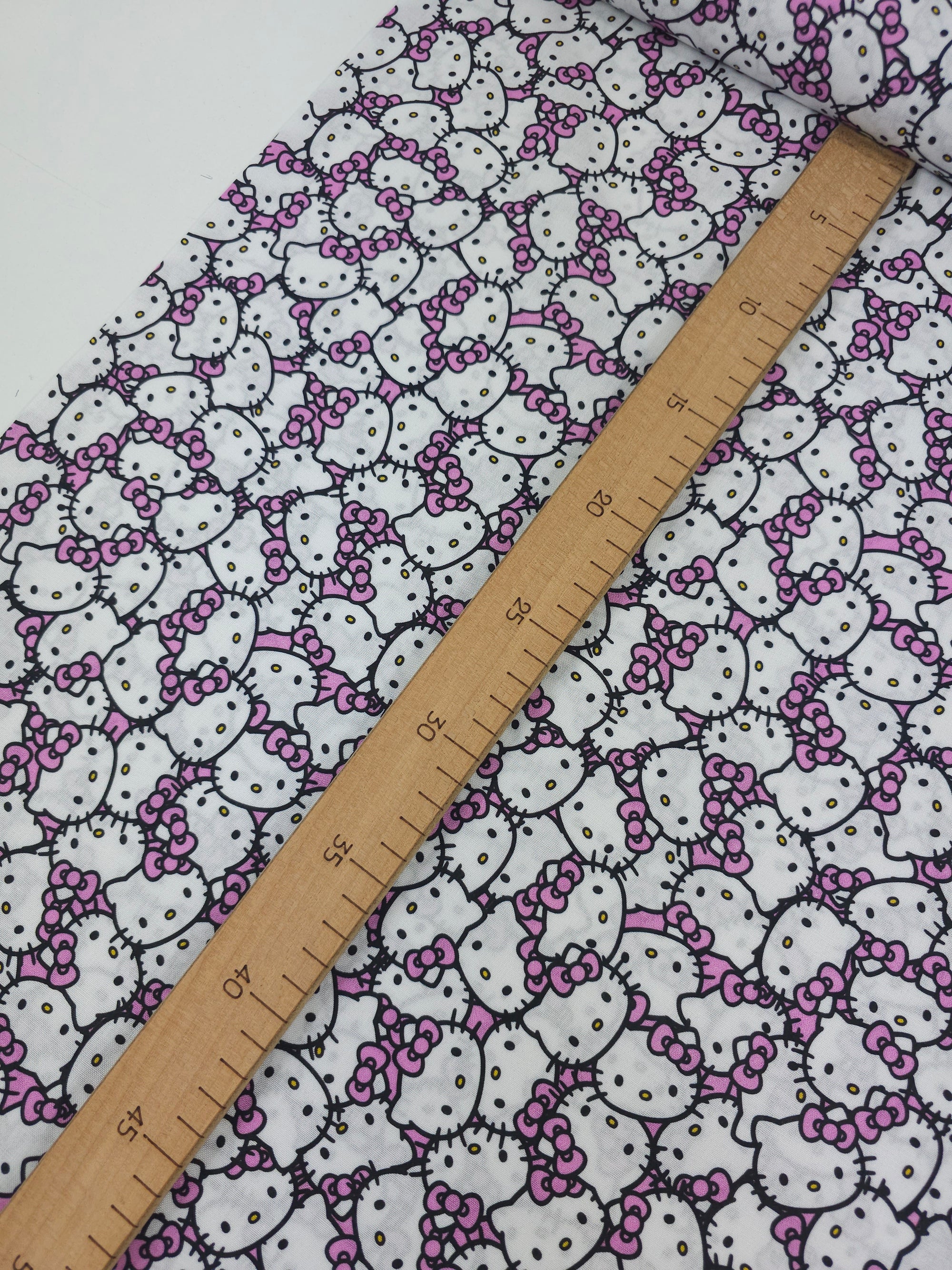 Pink Bow Hello Kitty Small Faces 100% Cotton