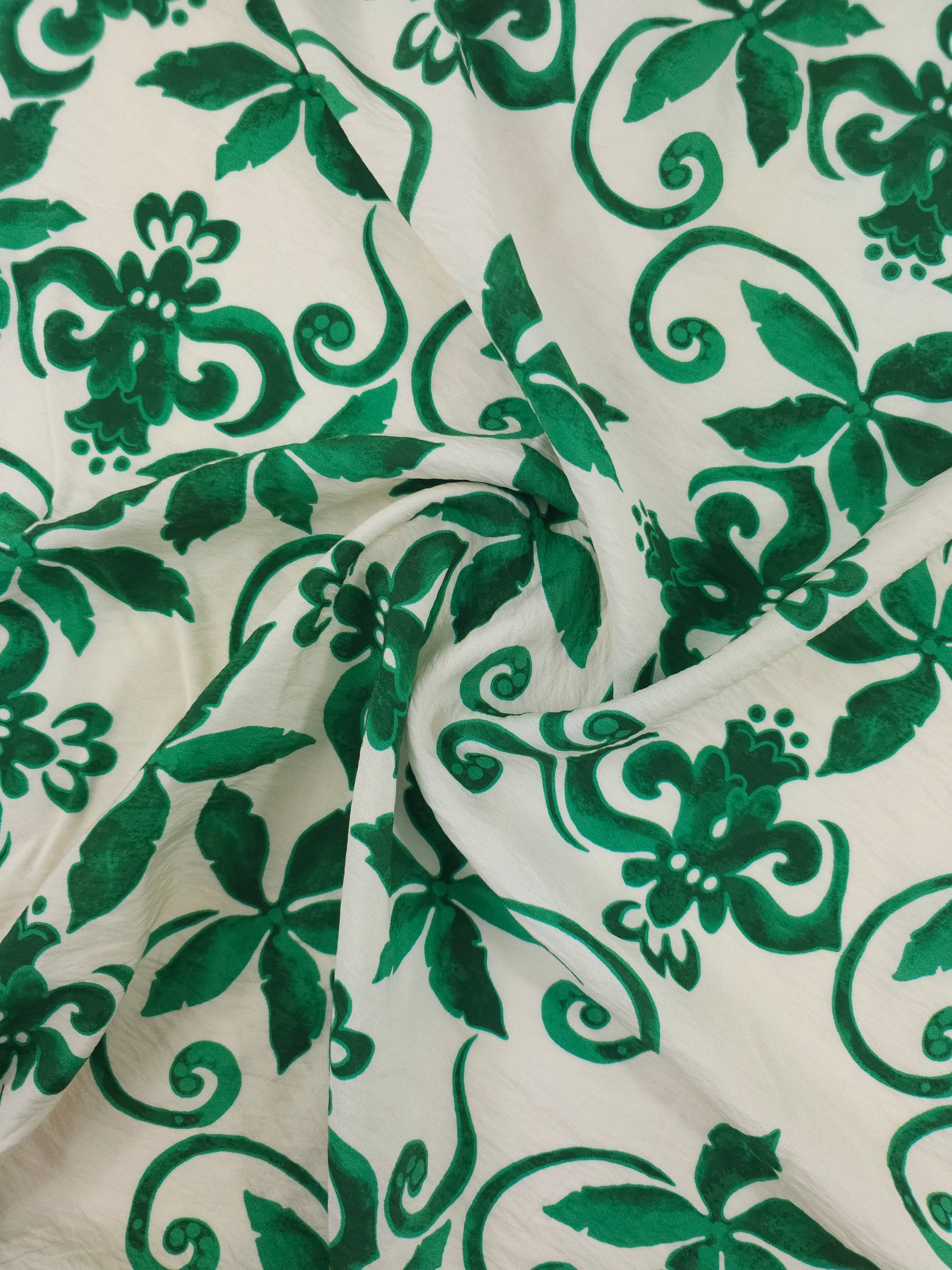 Green/Ivory Wonder Floral Modal Viscose