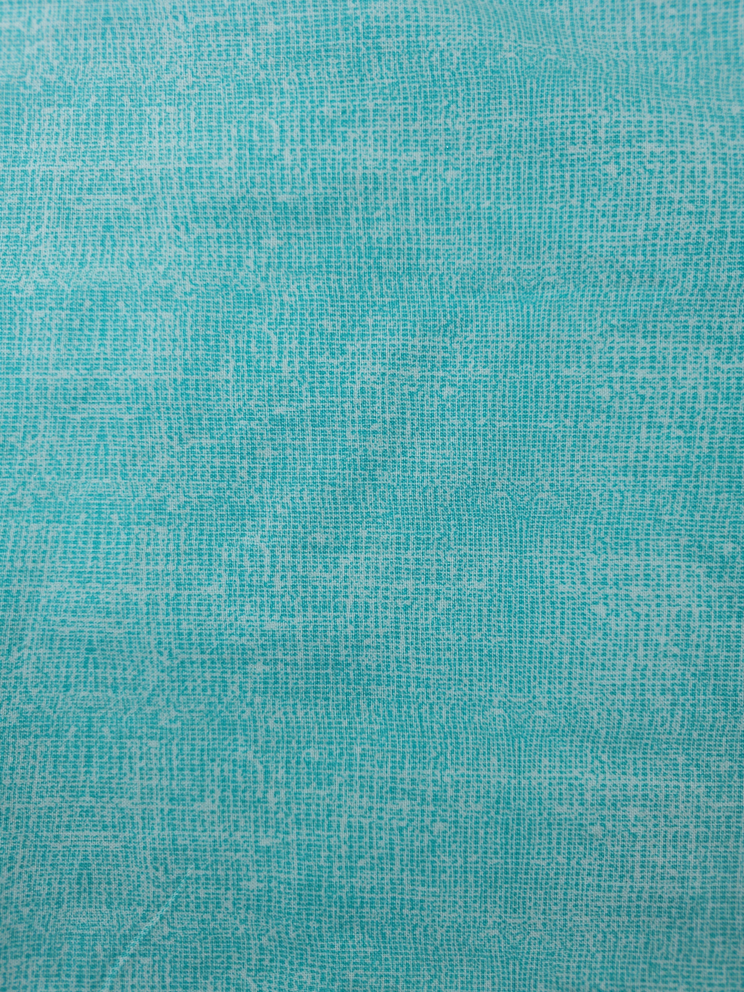 Turquoise splash Cotton- 1.8m piece