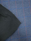 Navy/Red Check Poly Wool