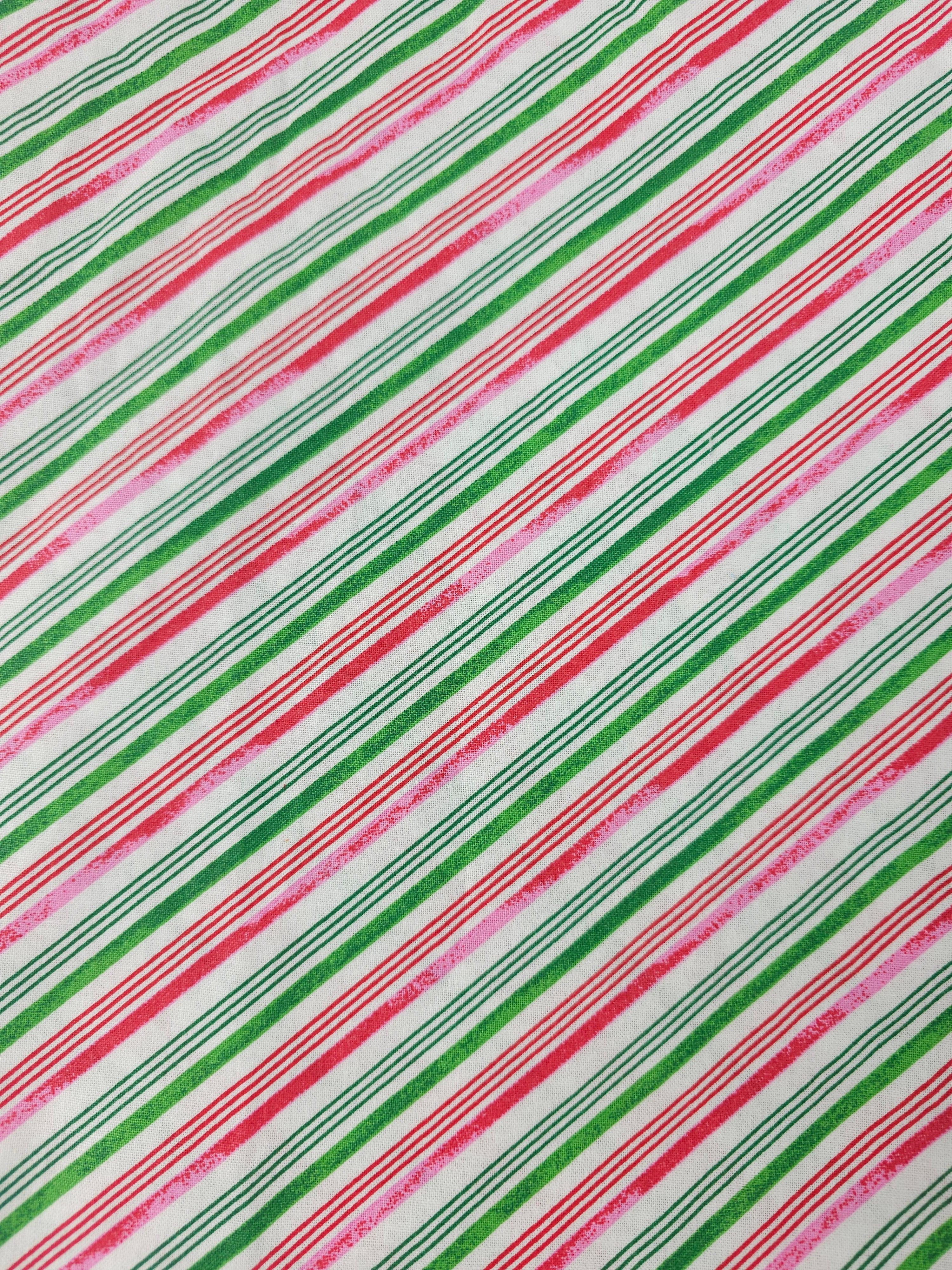 Candycane stripe Cotton- 2.2m piece