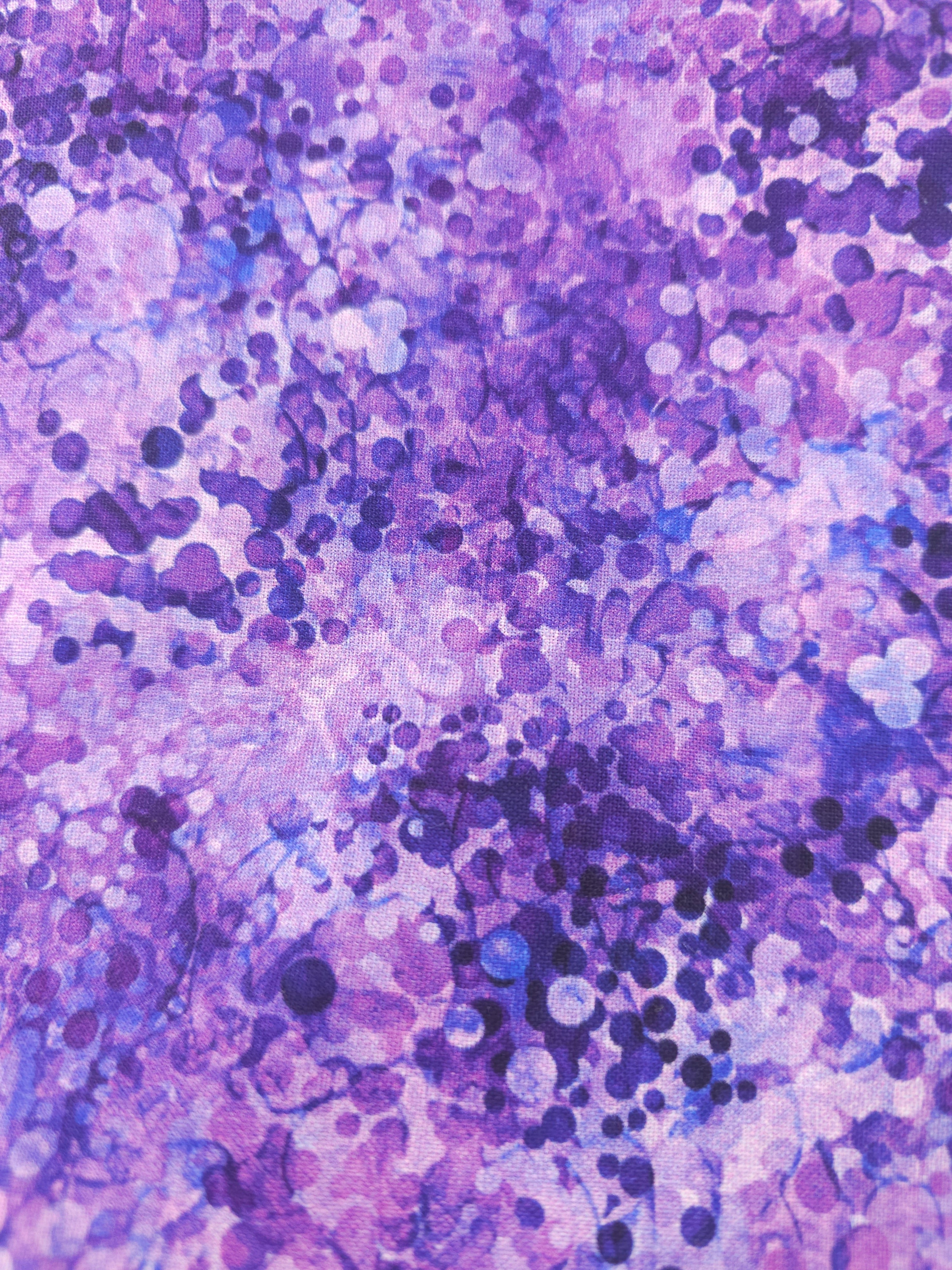 Purple speckled Cotton- 2m piece