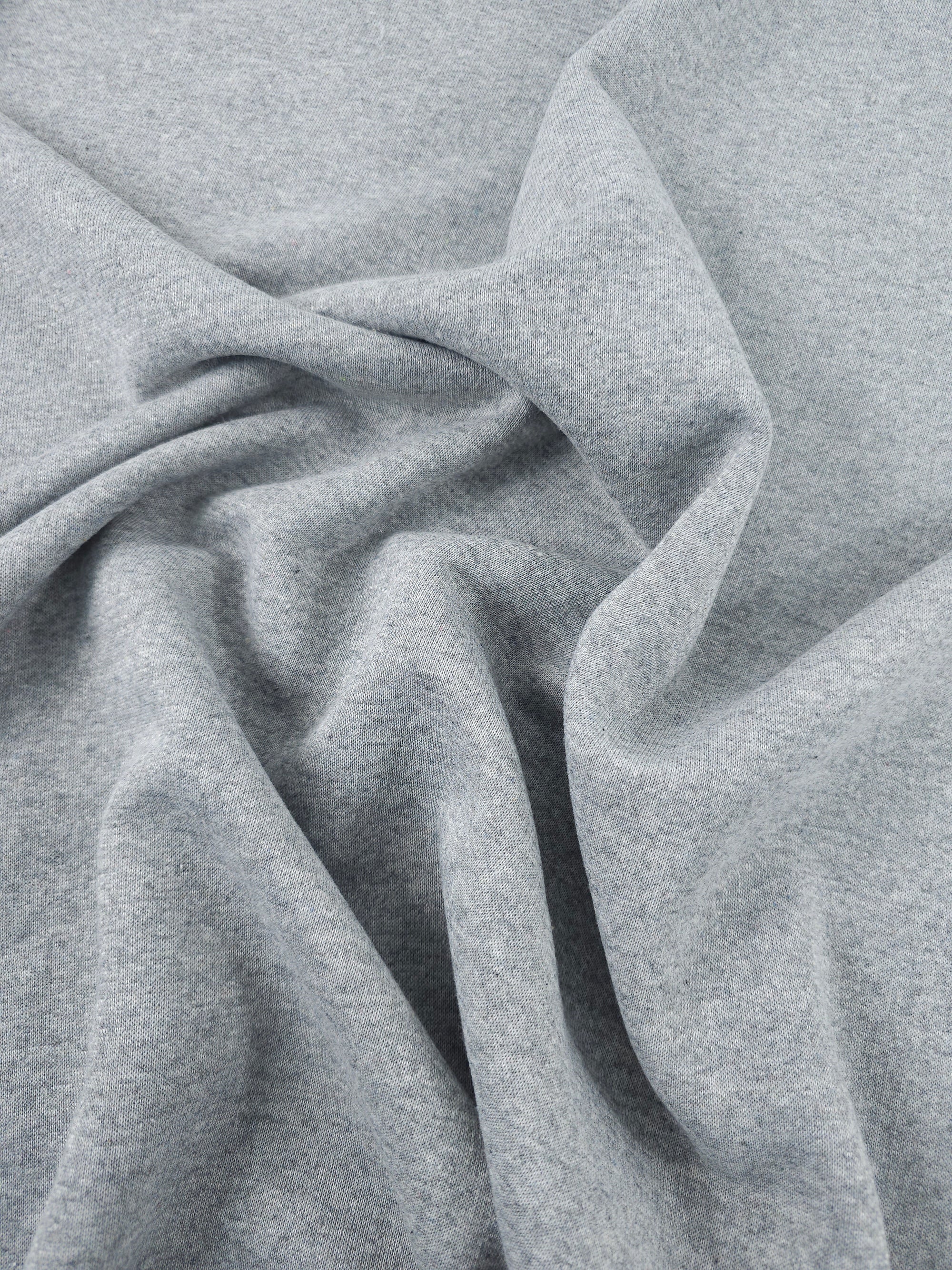 Light Grey Marl Fleece Backed Terry