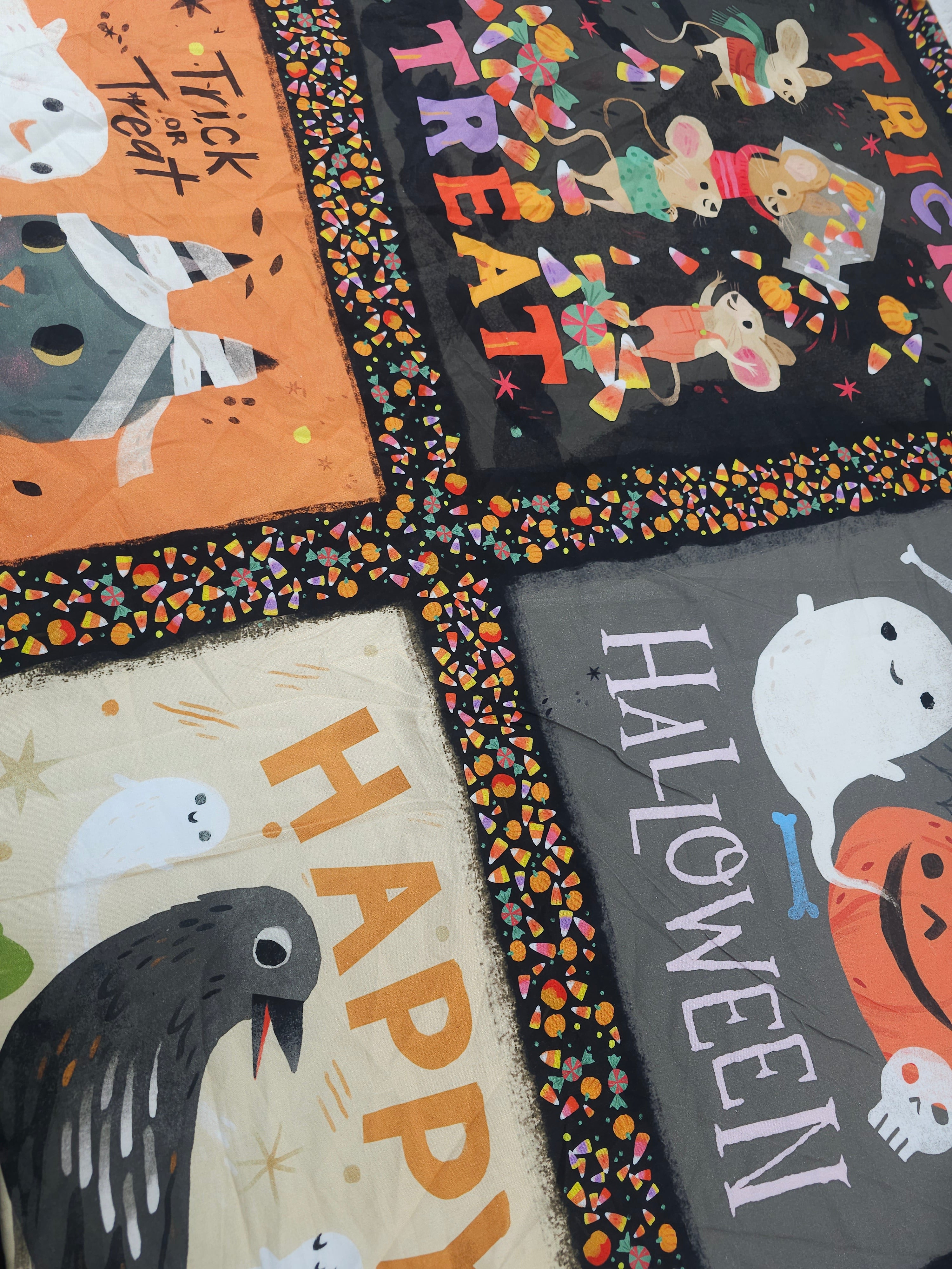 Halloween Cotton panel- 1.3m piece
