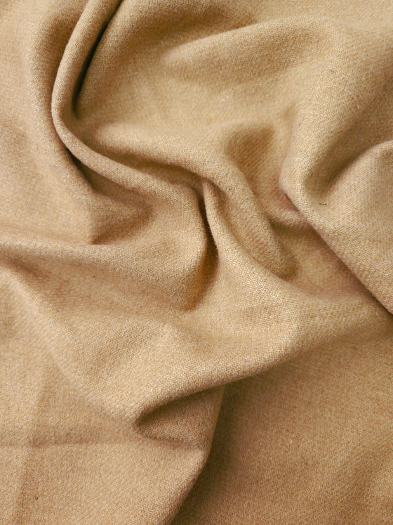 Beige Lightweight Wool Mix
