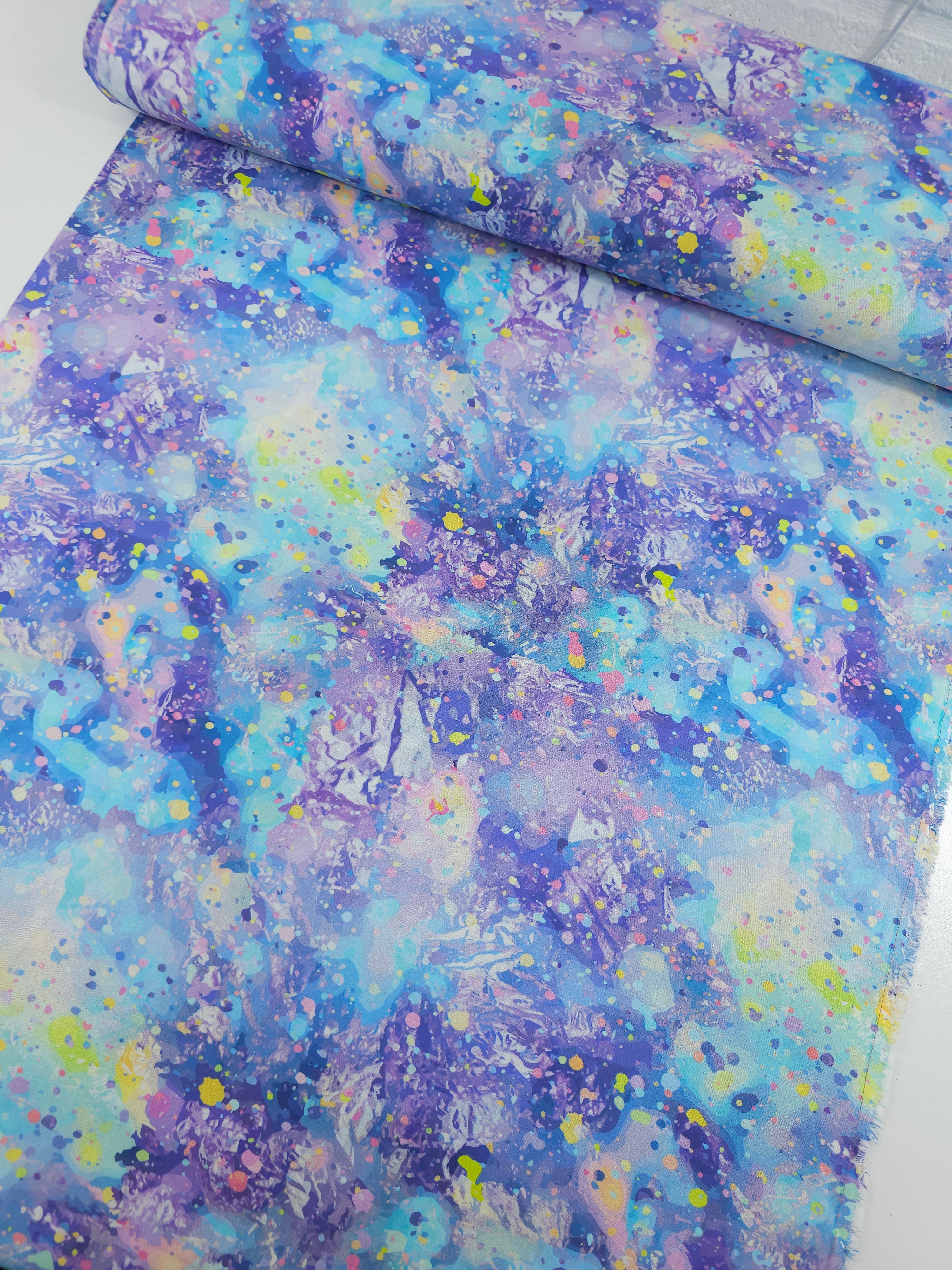 Purple/Blue Speckle Marble 100% Cotton - Joann