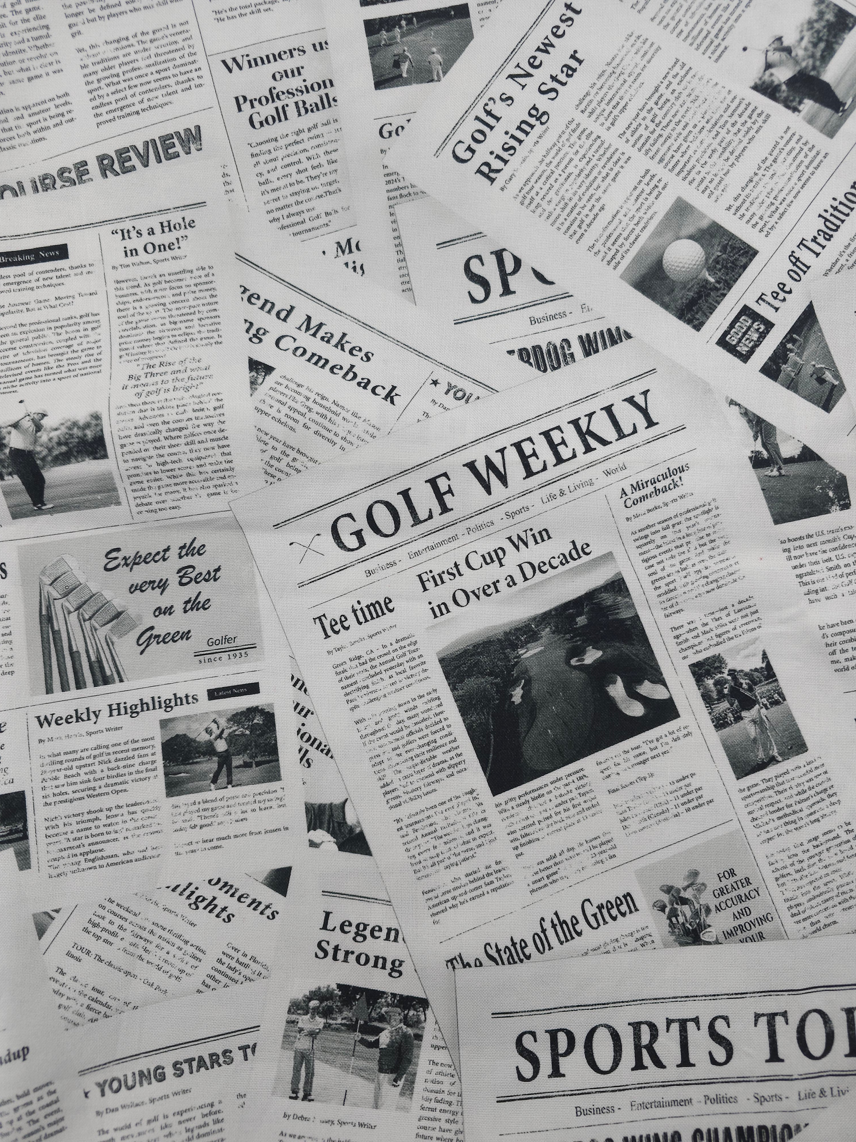 Golf news Cotton- 1.5m piece