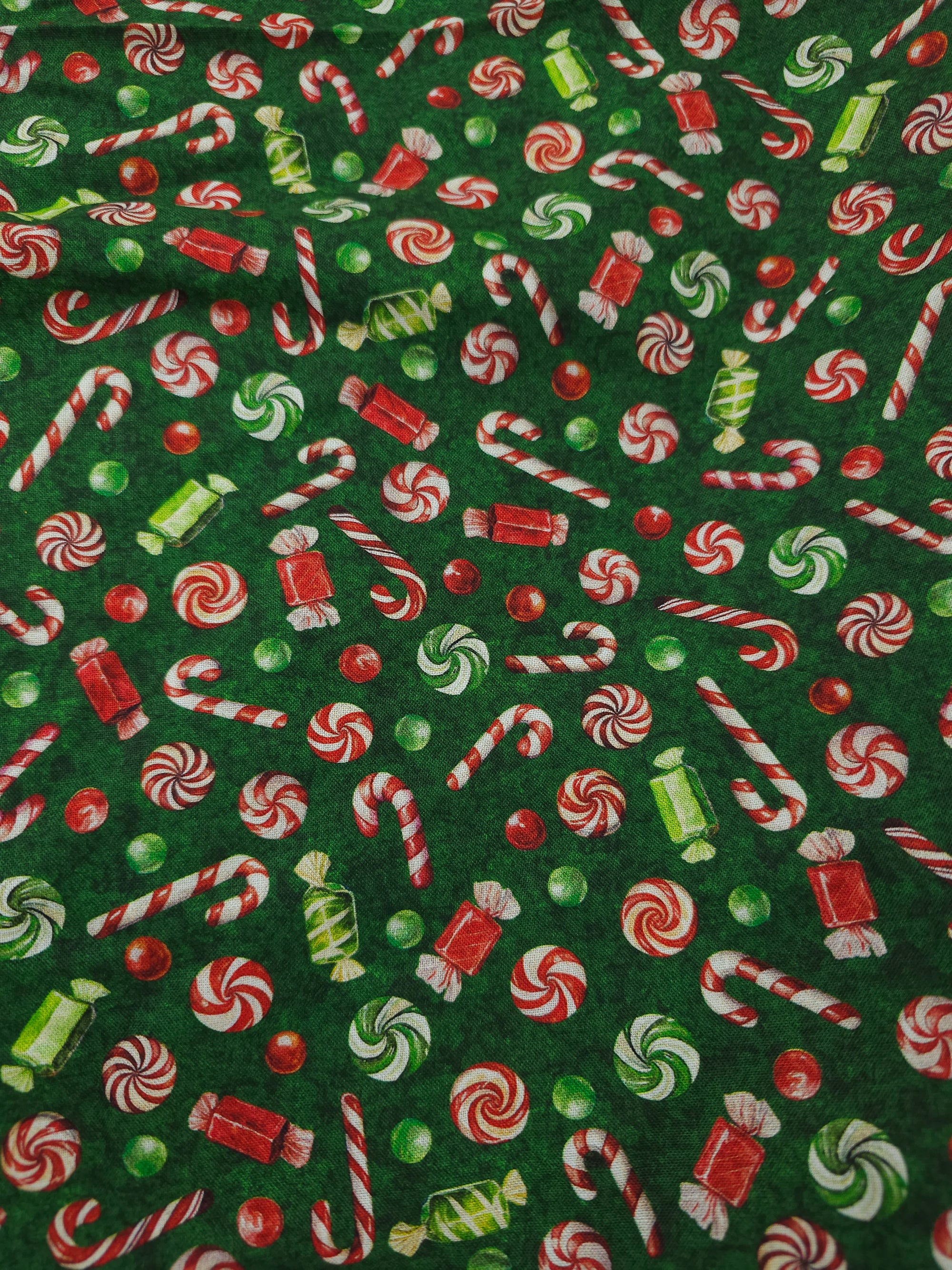Christmas candy Cotton- 3.6m piece