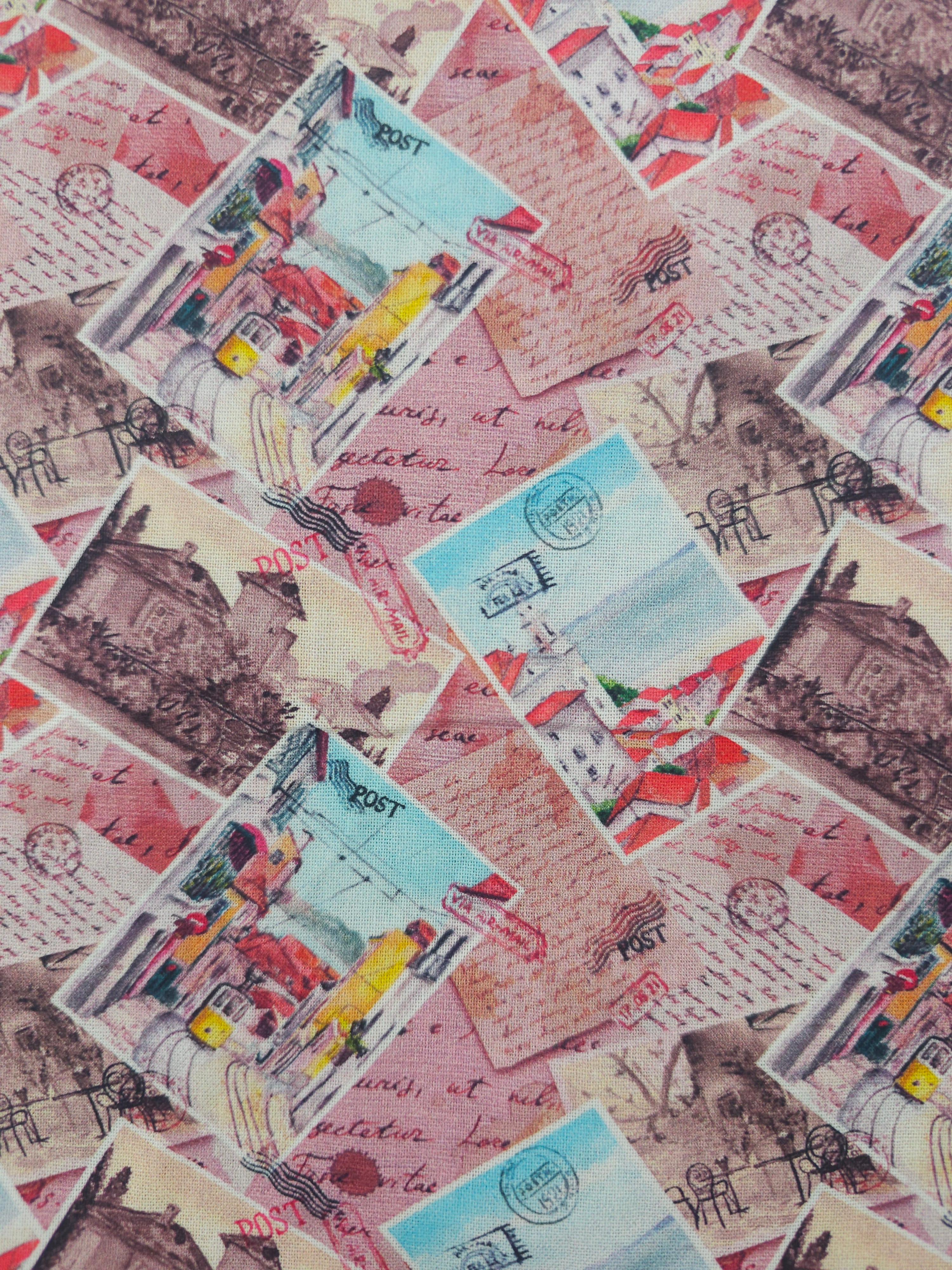 European stamp Cotton- 1m piece