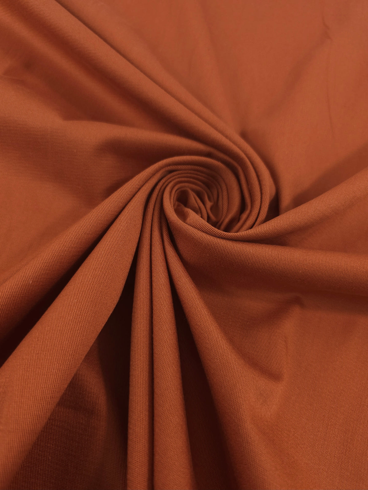 Deep Orange Cotton Twill