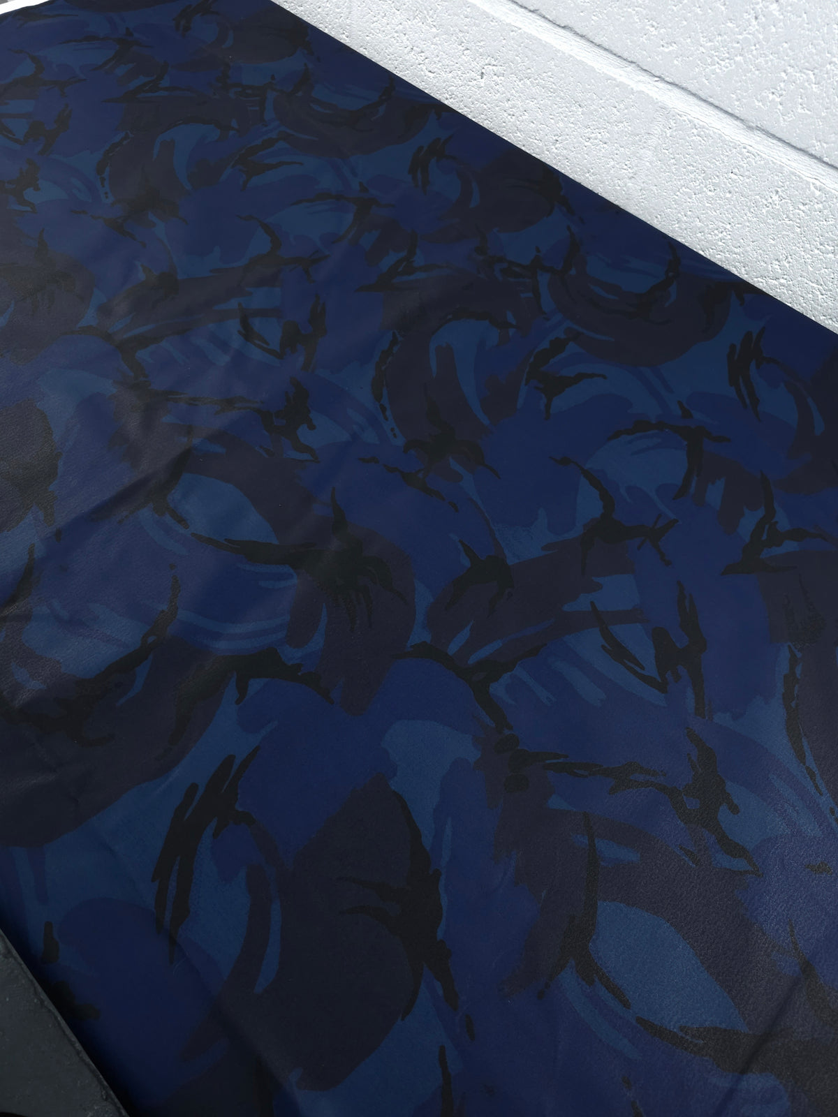 Dark Blue Abstract Camo Wax Cotton - Polo Ralph Lauren