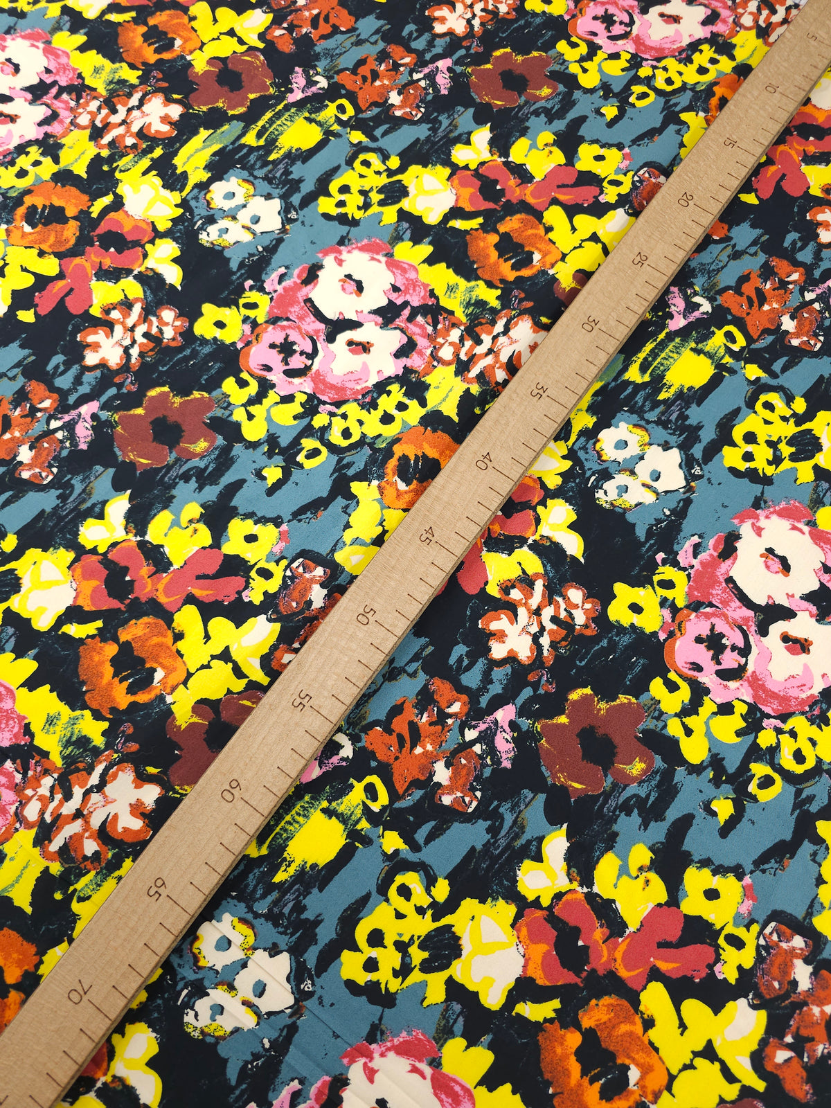 Rustic Watercolour Floral Cotton Poplin - Sands Swim