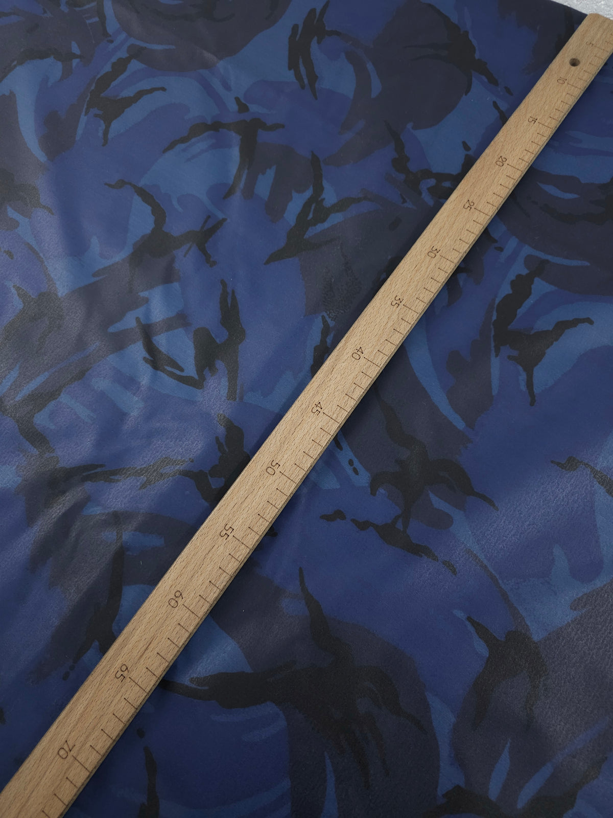 Dark Blue Abstract Camo Wax Cotton - Polo Ralph Lauren