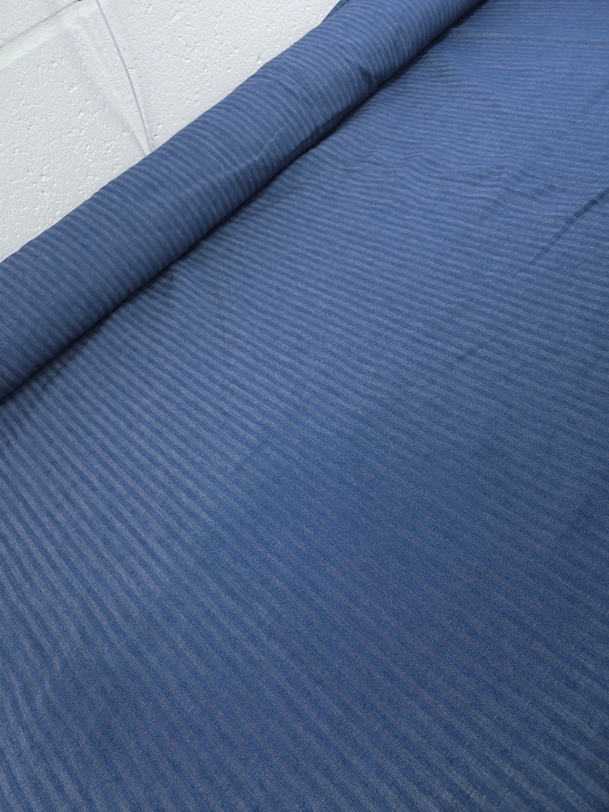 Blue Washed Stripe Denim